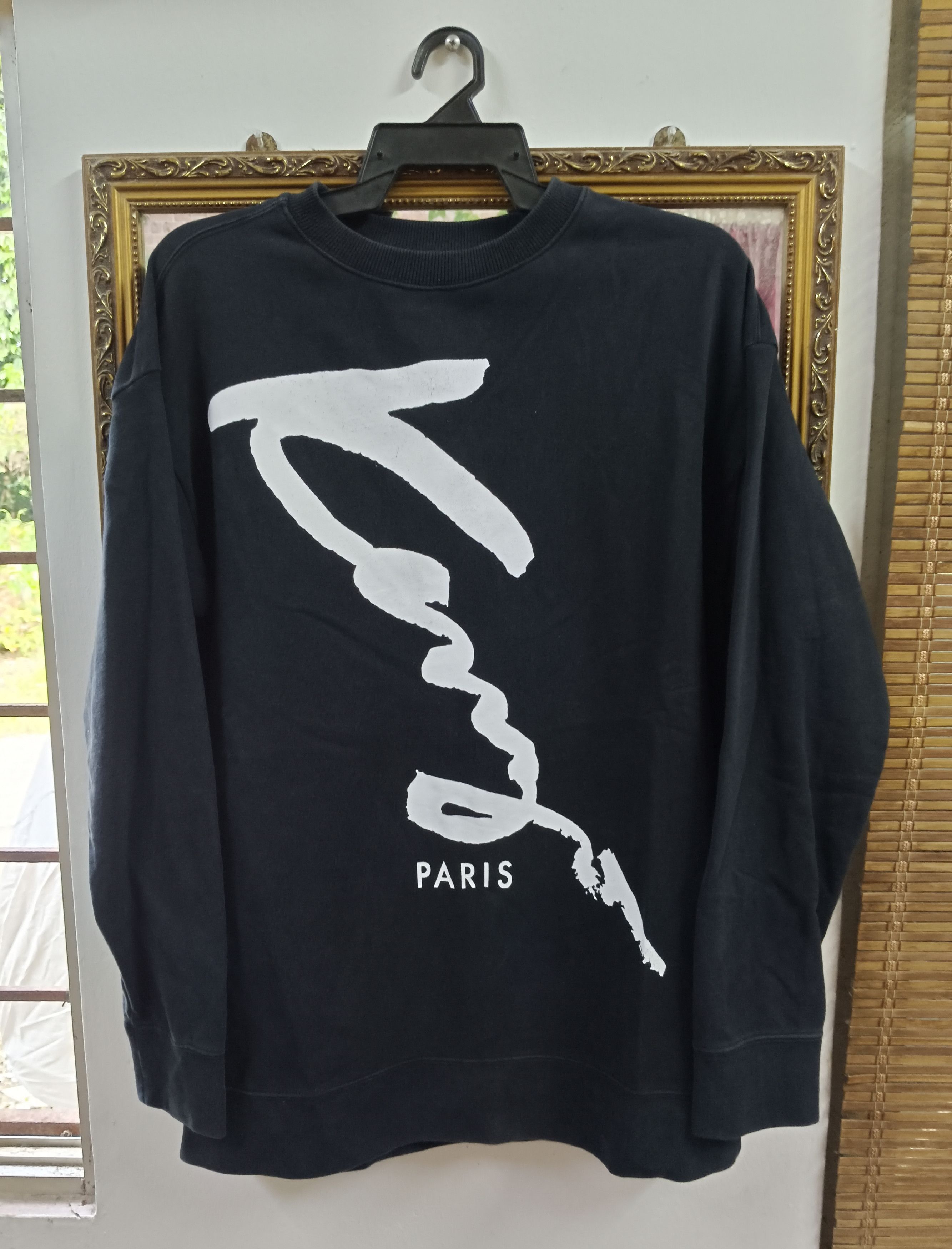 Rare! Vintage Kenzo offers Jeans Big Spell Out Embroidery Crewneck Black Color Pullover Jumper Streetwear Sweatshirt Luxury Brand Fashion Designer