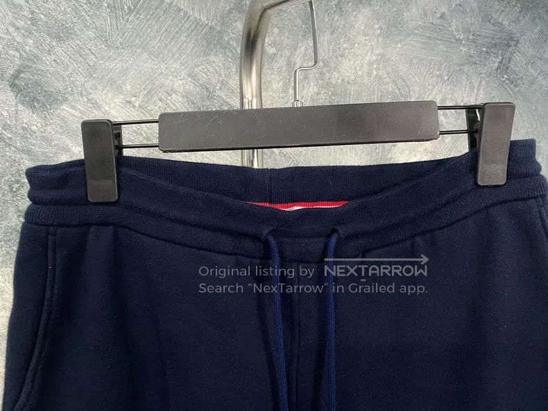 Thom Browne Thom Browne size 2 Navy Blue Four-Stripe Drawstring Sweatpa Size US 32 / EU 48 - 3 Thumbnail