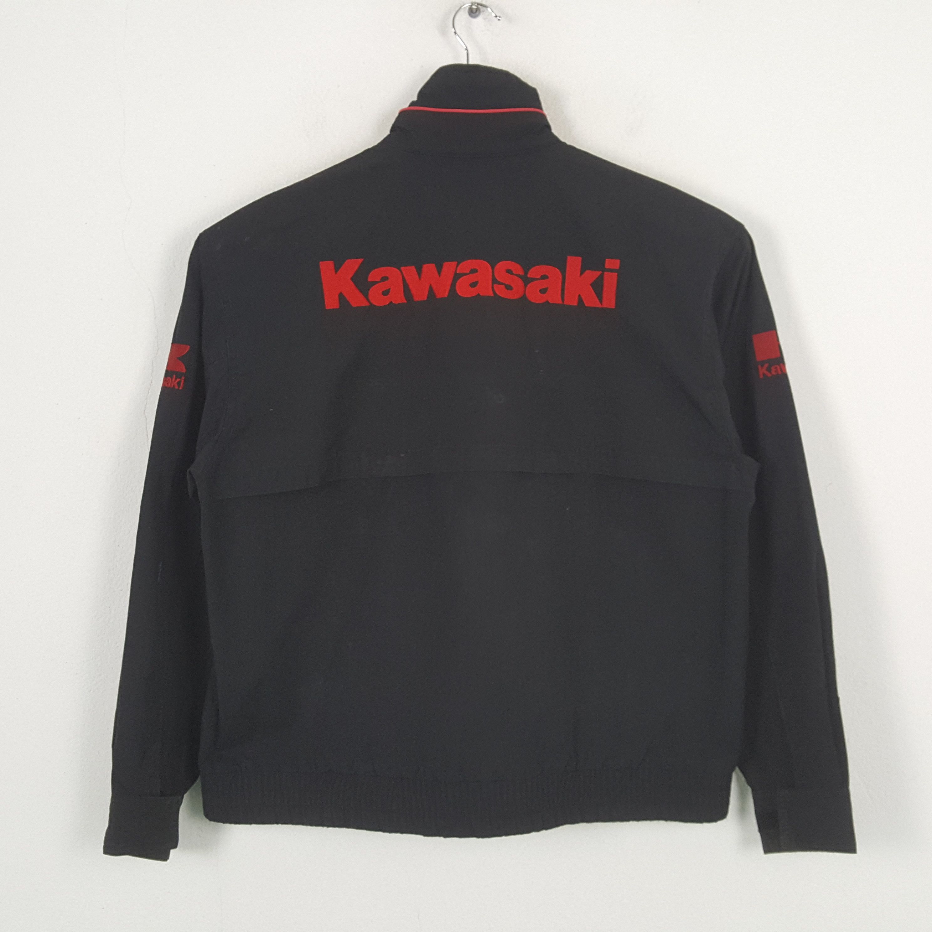 Japanese Brand × Vintage Vintage KAWASAKI Japanese Motorcycle Racing Jacket c282n30 Size US L / EU 52-54 / 3 - 1 Thumbnail