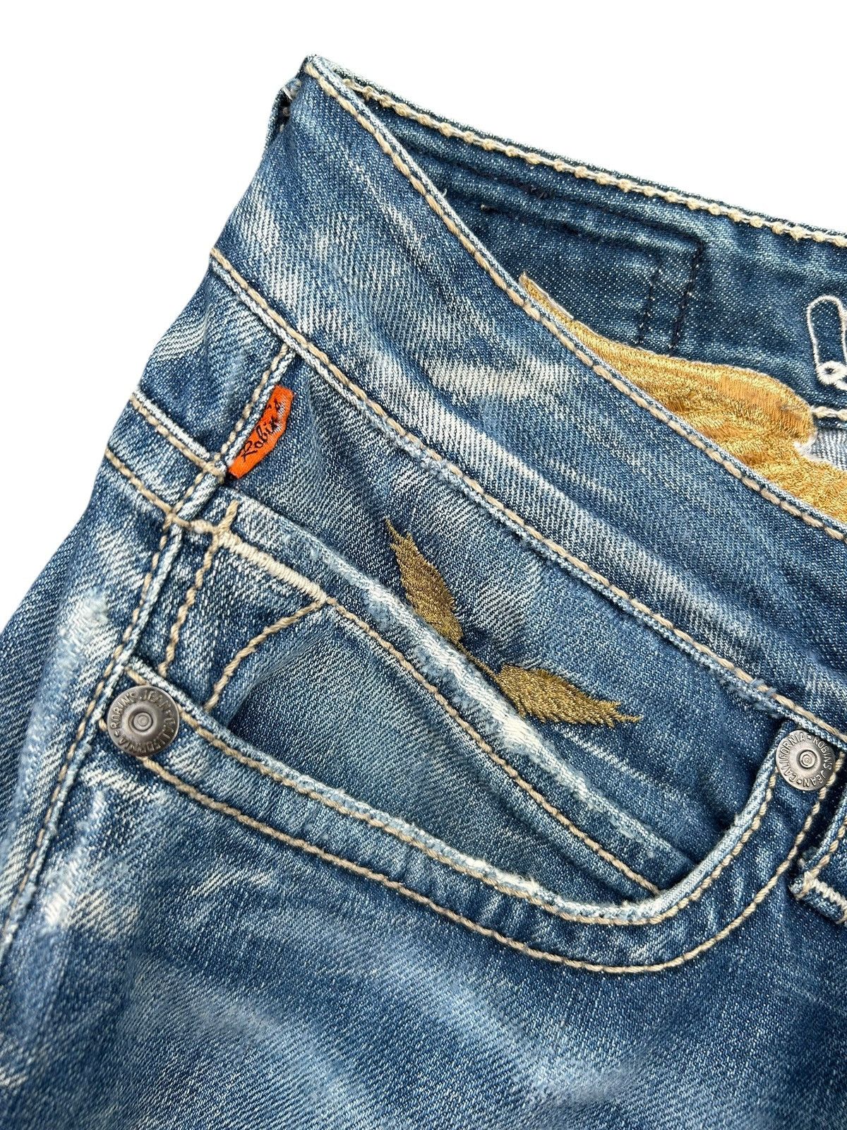 Robins Jeans ROBINS JEANS DISTRESSED DENIM JEANS Size US 31 - 5 Thumbnail