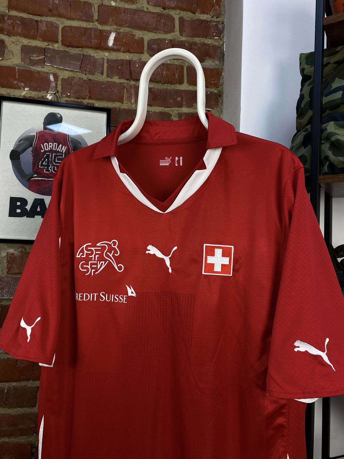 Puma Puma Switzerland Swiss 2010-2011 Home Jersey Shorts Suit Set Size US XL / EU 56 / 4 - 3 Thumbnail