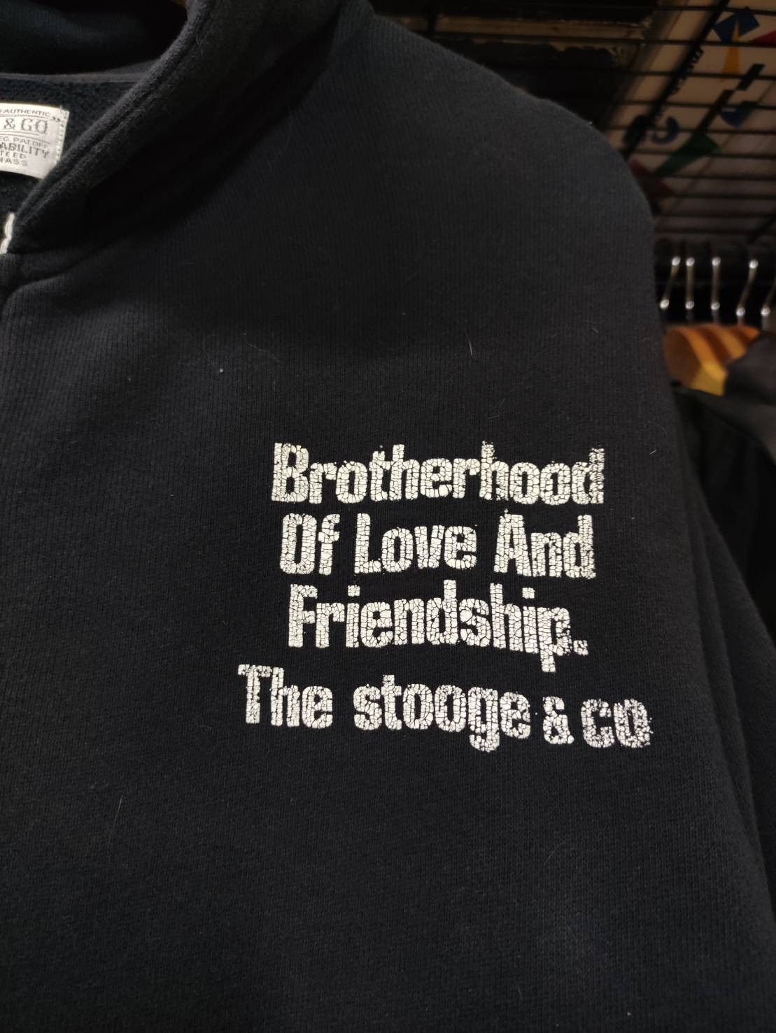 Japanese Brand Stooge & Co Virgin Mary Chain Stitch Embroidery Hoodies Size US M / EU 48-50 / 2 - 3 Thumbnail