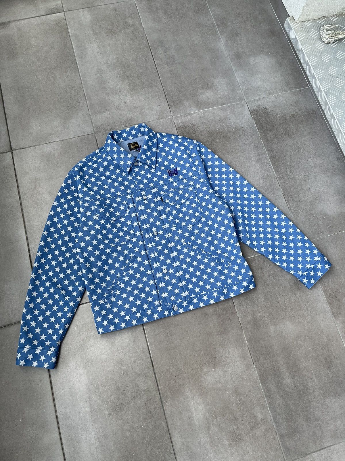 Needles !DS! SS23 Needles Butterfly Logo Penny Jean Star Jacket Size US L / EU 52-54 / 3 - 5 Thumbnail