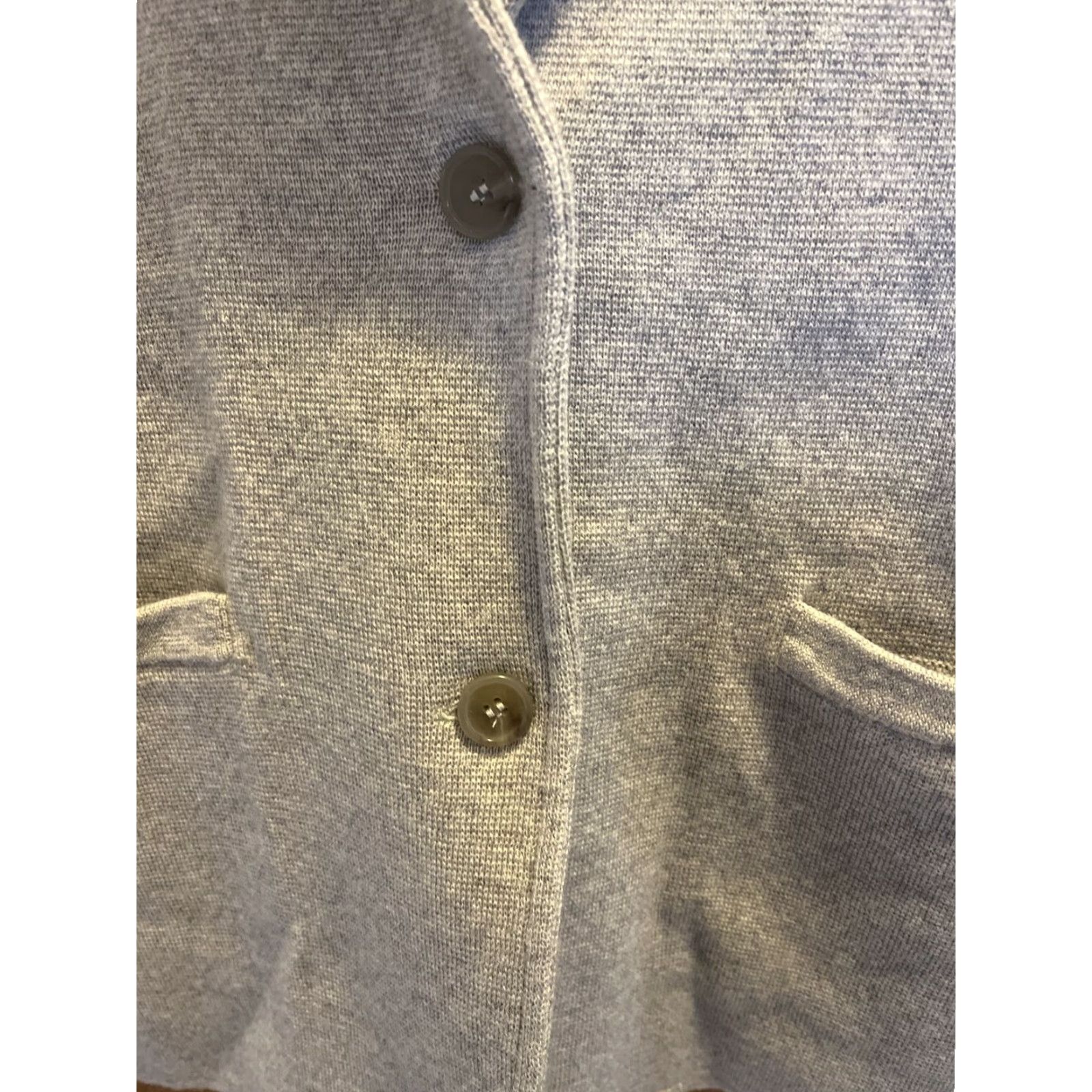 J.Crew J.CREW Women's XS Beige Merino Wool Sweater Blazer Cardigan - Classic Tight-Knit, Long Sleeve, 2 Button, All Seasons Size XS / US 0-2 / IT 36-38 - 3 Thumbnail