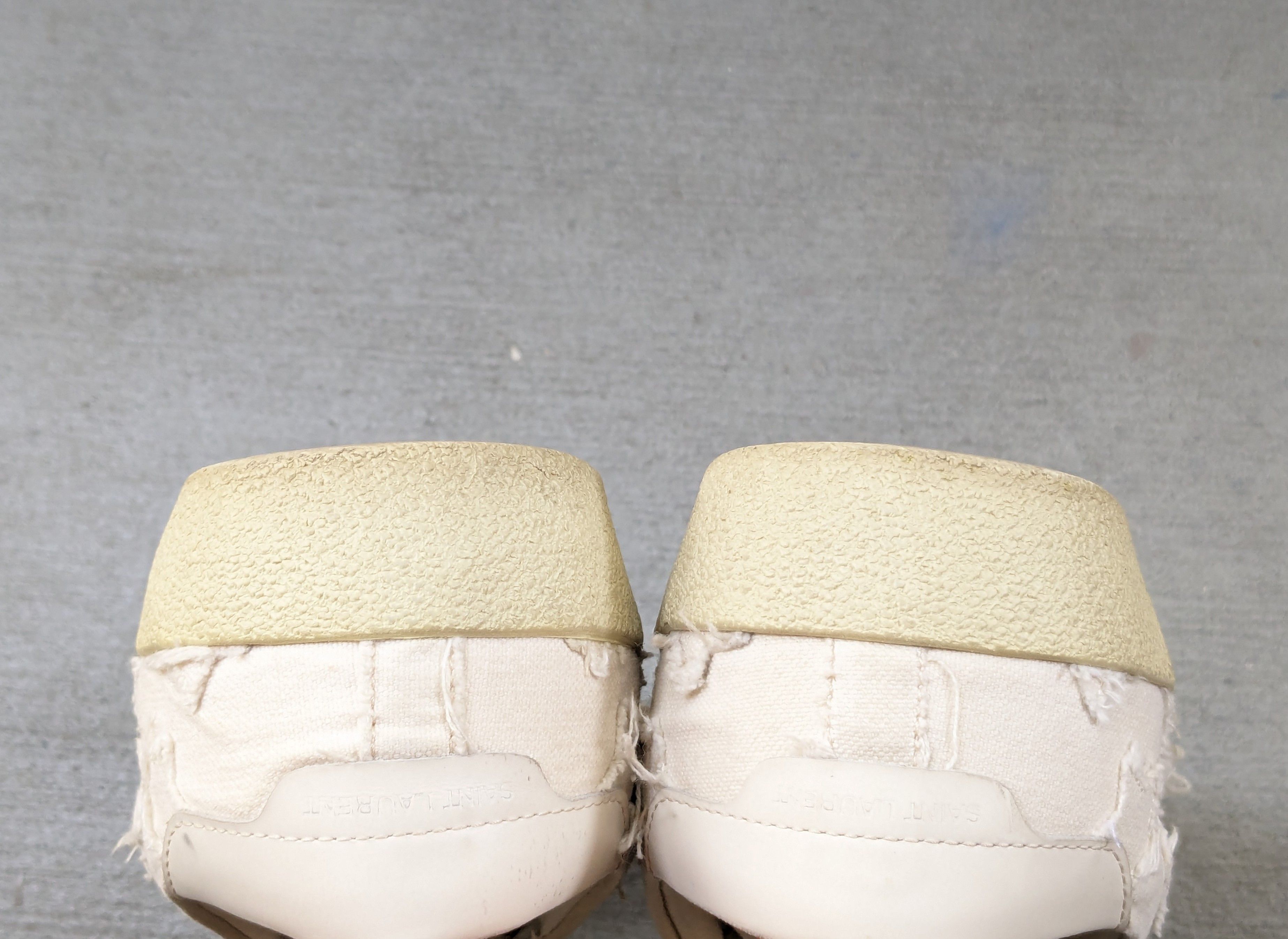 Saint Laurent Paris Saint Laurent SL06 7 40 White Canvas Stars SLP Low Tops Size US 7 / EU 40 - 17 Thumbnail