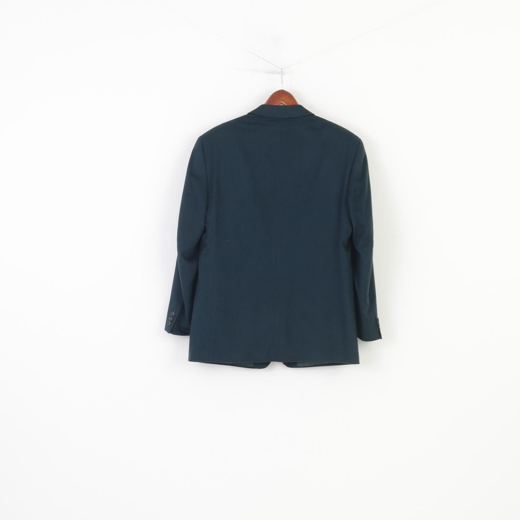 Vintage Creation Gross Men 42 Blazer Green 100% Cashmere 0508 Size 42R - 8 Thumbnail
