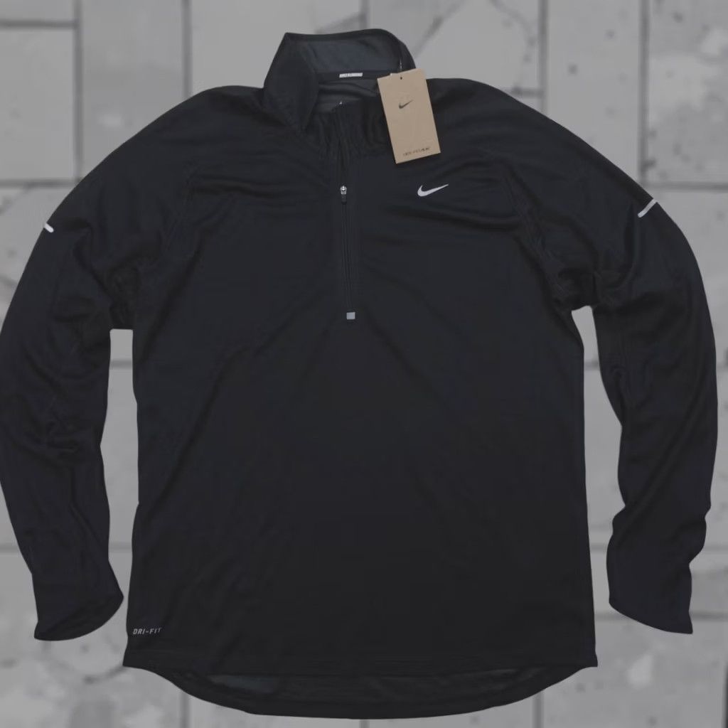 Nike Nike Tour ADV 1/2 Zip Golf Top Dri-FIT FD5833-010 Black Wool Blend Size L Mens Golf Top Size US L / EU 52-54 / 3 - 1 Thumbnail