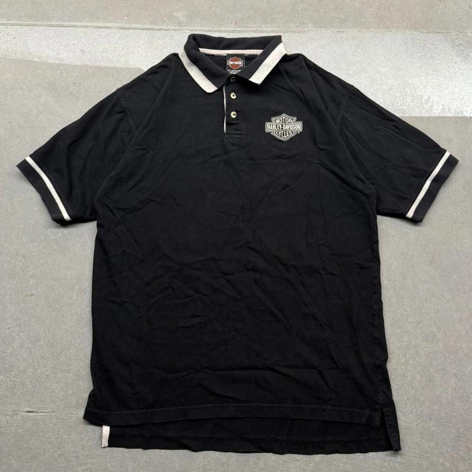 Harley Davidson Vintage Made in USA Harley Davidson Bowling Green,Kent Polo Size US L / EU 52-54 / 3 - 2 Thumbnail