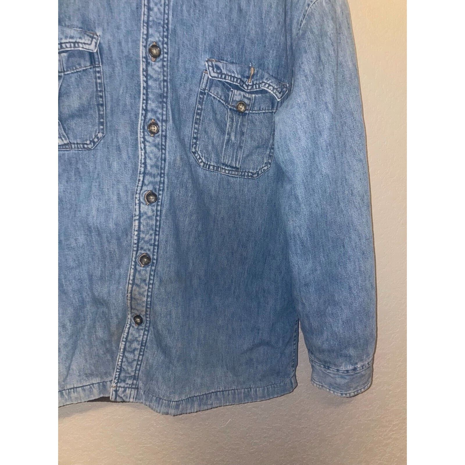 St. Johns Bay St. John's Bay Blue Denim Jacket Outerwear 2000s Button Up L Size US L / EU 52-54 / 3 - 5 Thumbnail