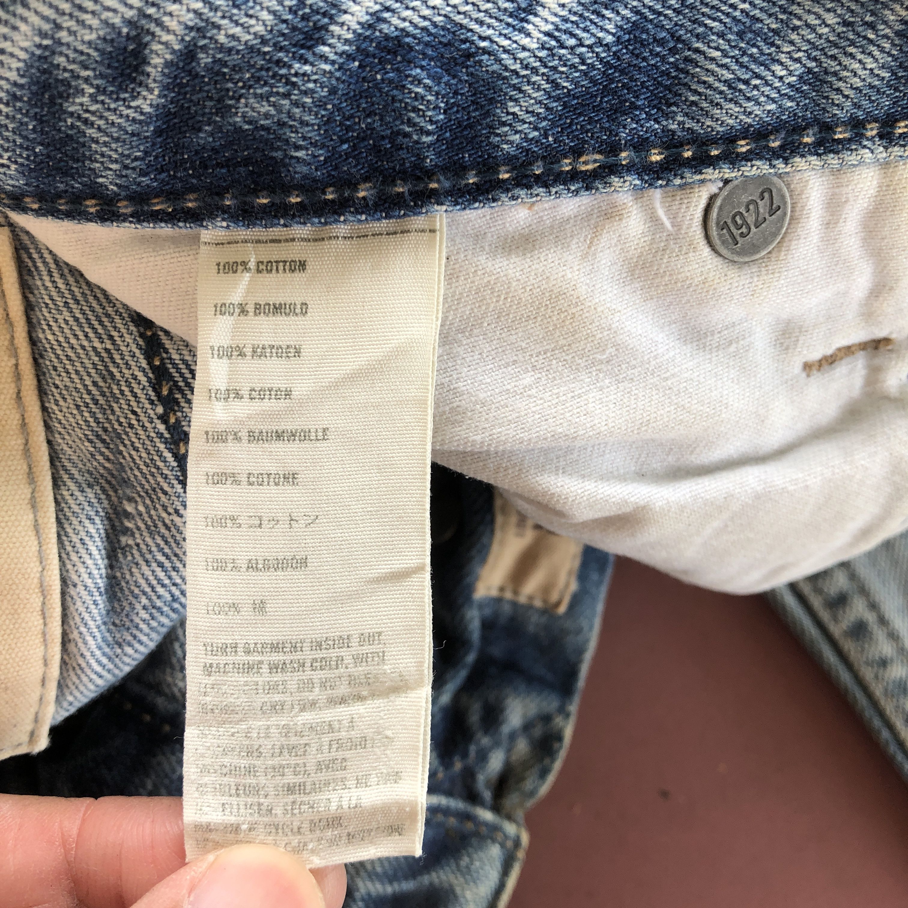 Japanese Brand × Jean Vintage Japanese Wide Leg Jeans Flare Boot Cut Baggy Denim Size 28" / US 6 / IT 42 - 10 Thumbnail