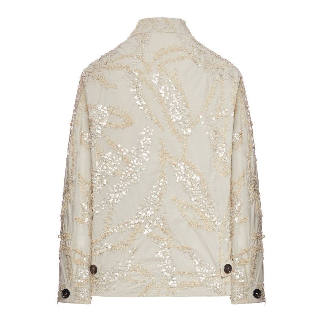 Brunello Cucinelli BRUNELLO CUCINELLI QUARZO Sequins Jacket New & Authentic (Wo Size S / US 4 / IT 40 - 2 Thumbnail