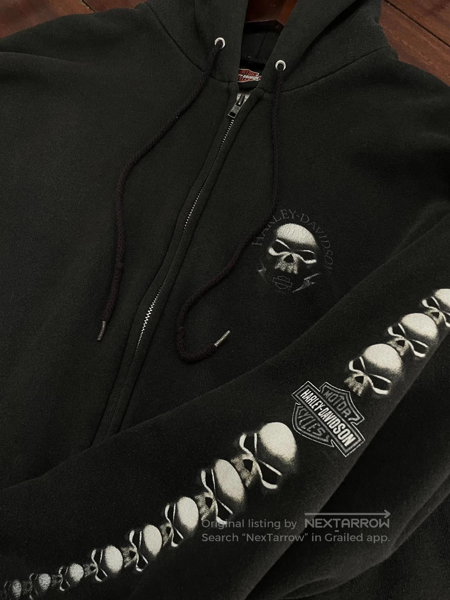 Vintage vintage Harley Davidson zip hoodie. Size US M / EU 48-50 / 2 - 4 Thumbnail