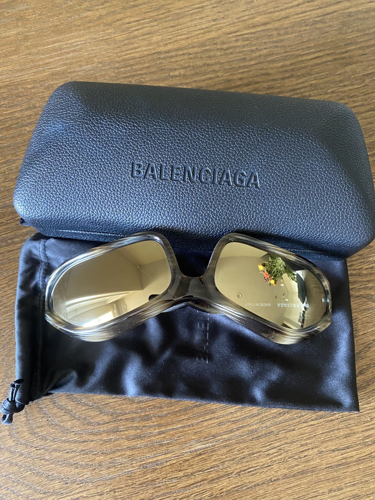 Balenciaga Balenciaga Tortoiseshell Fennec Oval Sunglasses Size ONE SIZE - 8 Thumbnail