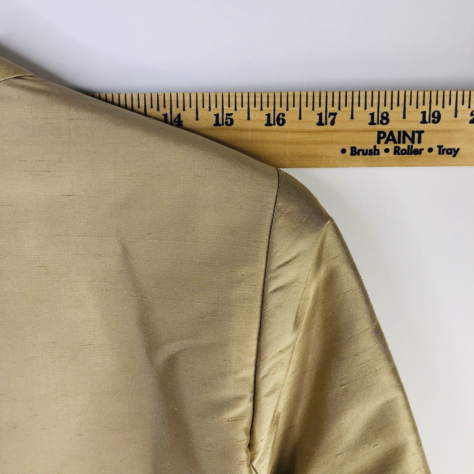 DKNY City DKNY Champagne Silk Jacket Size 12 Quiet Luxury Size XL / US 12-14 / IT 48-50 - 4 Thumbnail