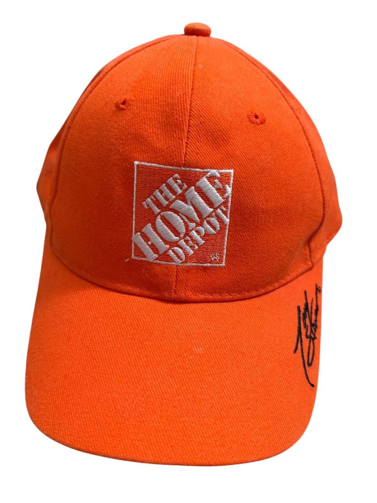 NASCAR Vintage NASCAR Tony Stewart Home Depot Hat – Orange Size ONE SIZE - 1 Thumbnail