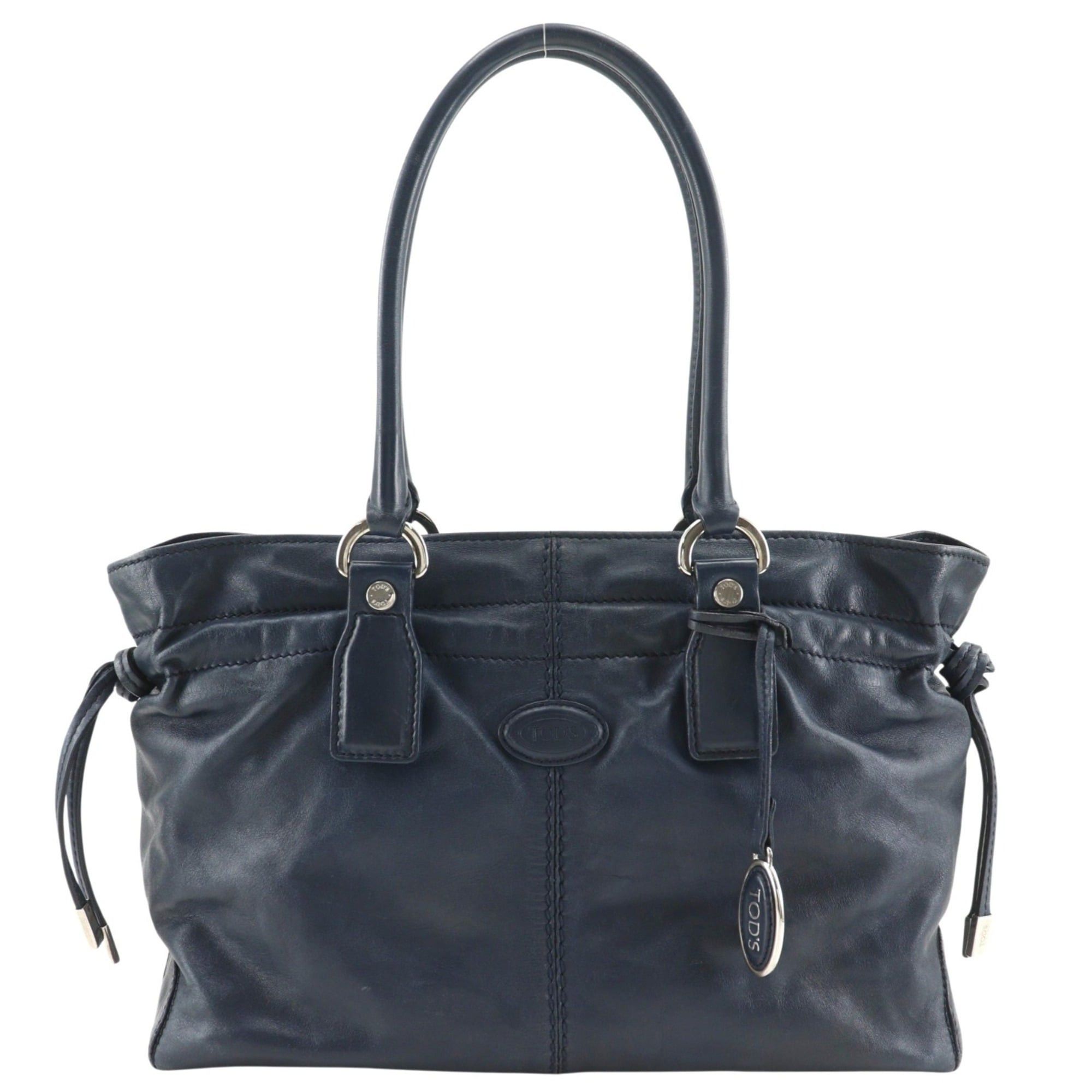 Tod's Tod's D-Bag Tote Bag, Calfskin, Navy, A4 Size, Women's Size ONE SIZE - 1 Thumbnail