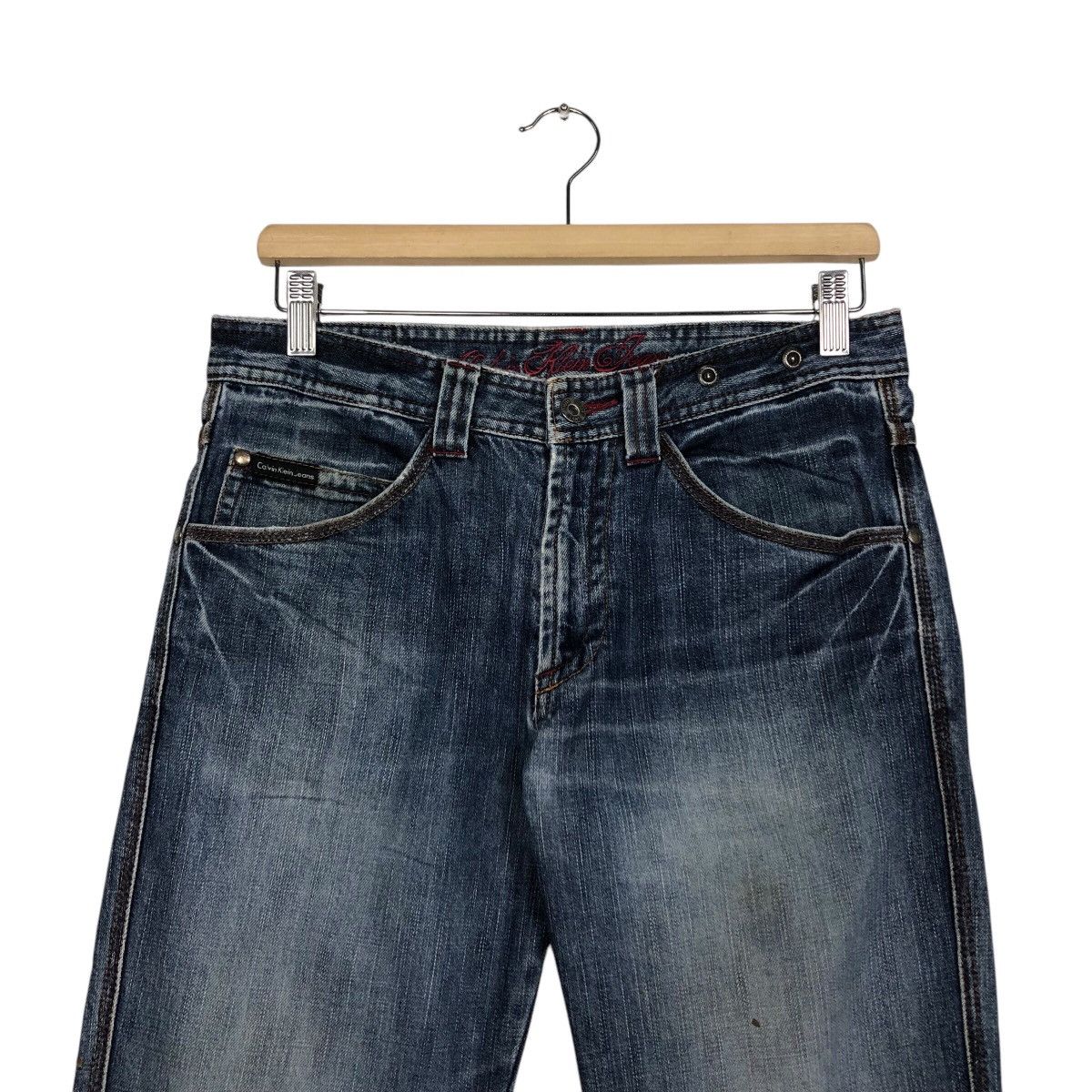 Calvin Klein 📌Vintage Denim Jeans Calvin Klein Jeans Bowcut Design Size 30" / US 8 / IT 44 - 4 Thumbnail