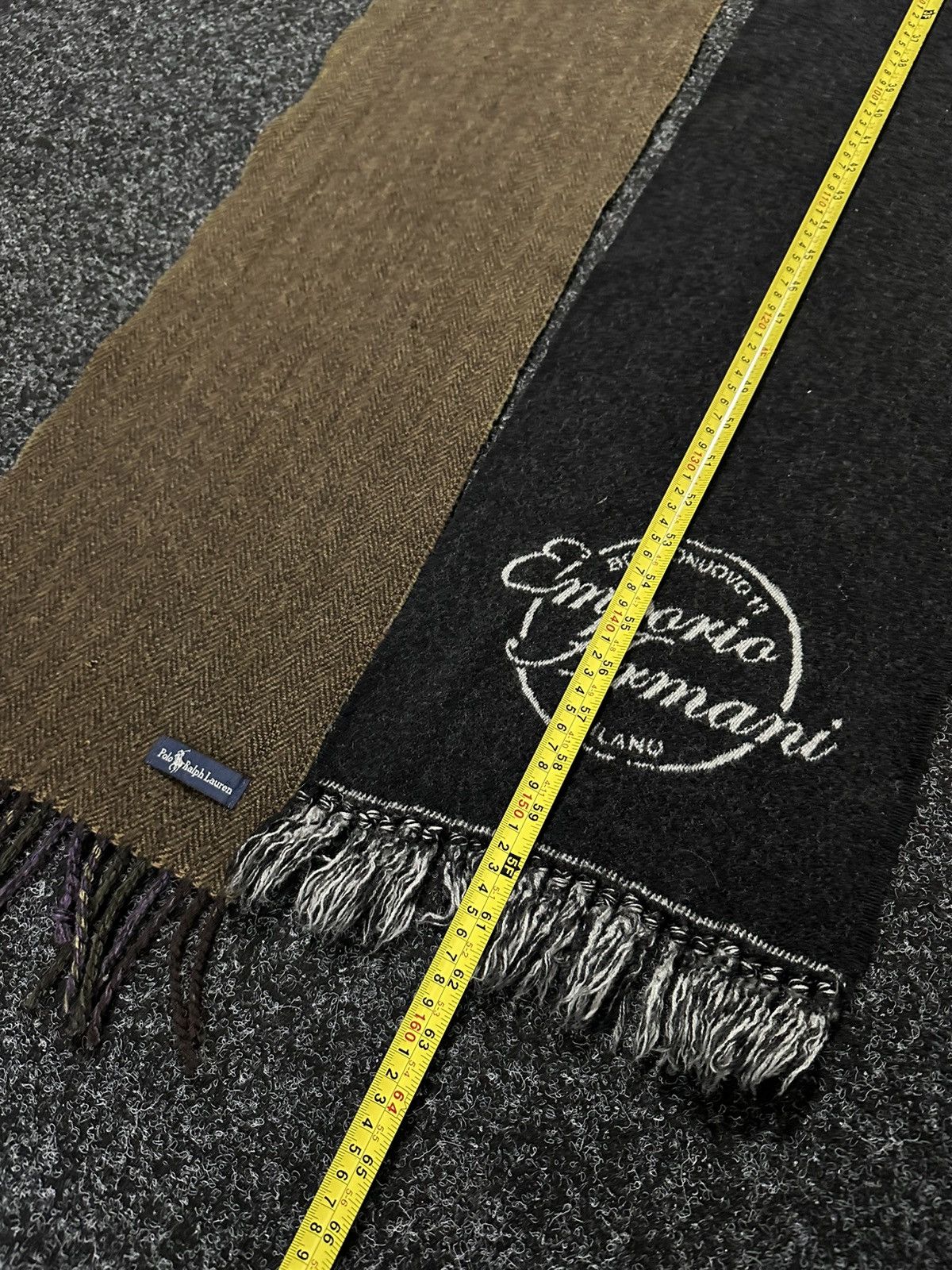 Emporio Armani × Vintage 🚨Vintage 90s Emporio Armani logo Scarf / Muffler / Neckwear Size ONE SIZE - 9 Thumbnail