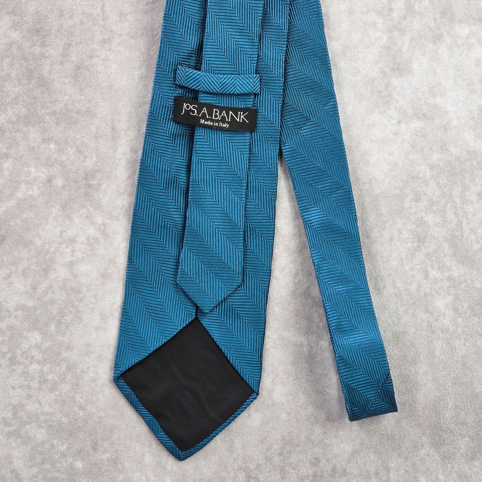 Jos. A. Bank Jos. A. Bank Blue Stripe Repp 100% Silk Italy Men's Neck Tie Size 30 - 3 Thumbnail