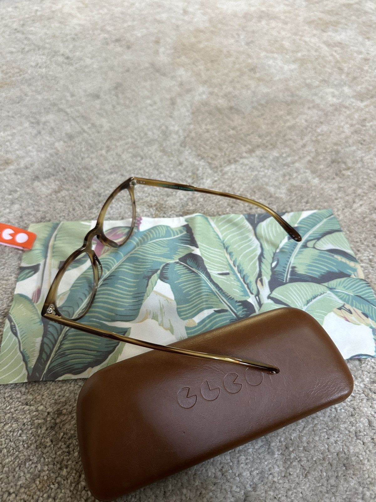 Garrett Leight Alice Bio Blonde Tortoise Glasses Size ONE SIZE - 5 Thumbnail
