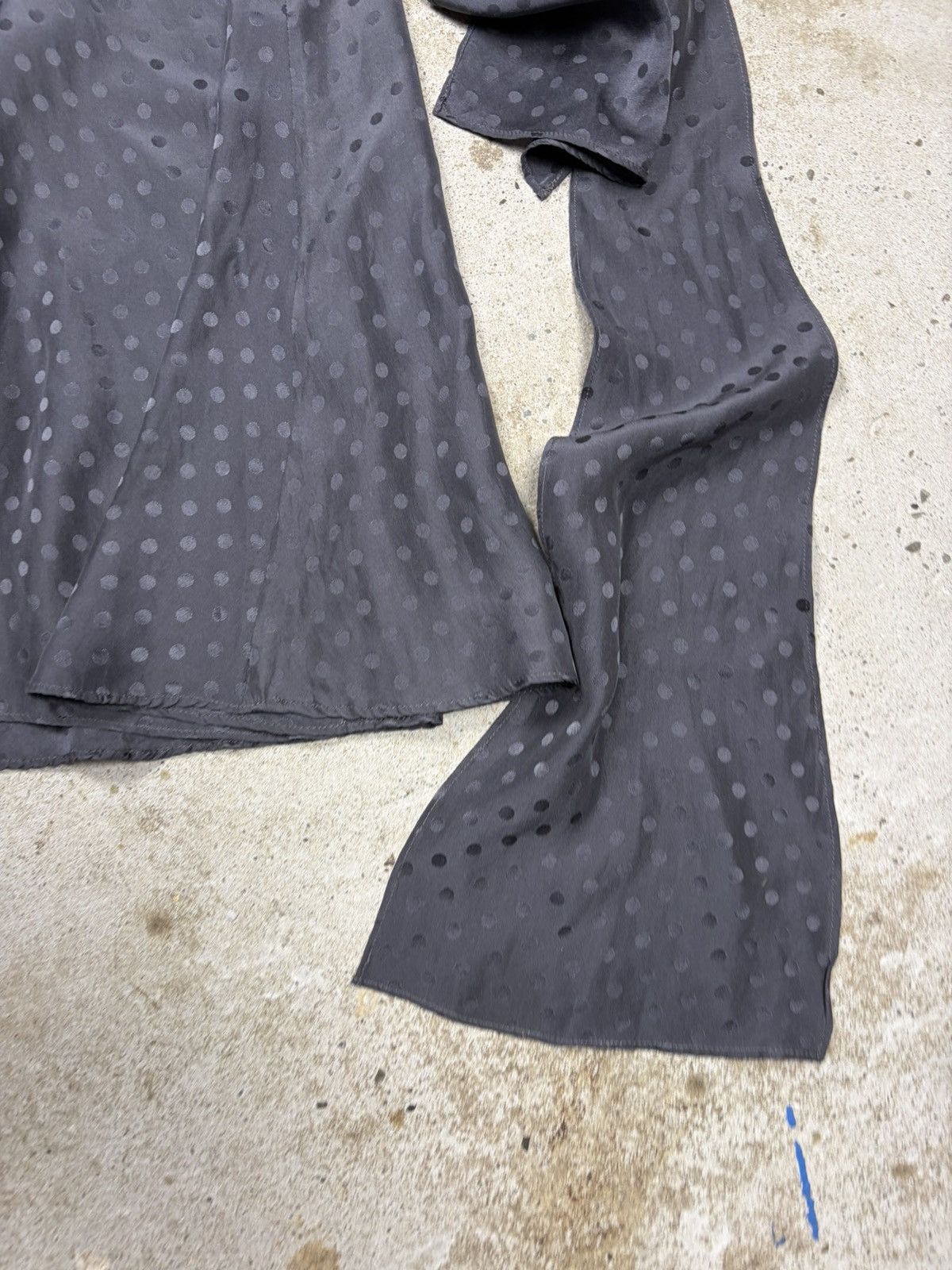 Balenciaga Balenciaga 2006 Silk Polka Dot Pleated Skirt Belted Tied Size 26" / US 2 / IT 38 - 3 Thumbnail