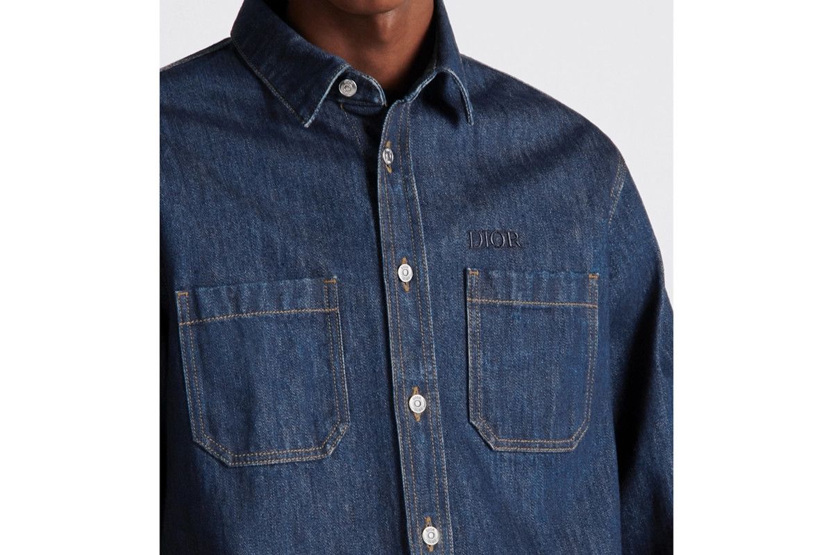 Dior o1w1db11024 Overshirt in Blue Size US XL / EU 56 / 4 - 6 Thumbnail