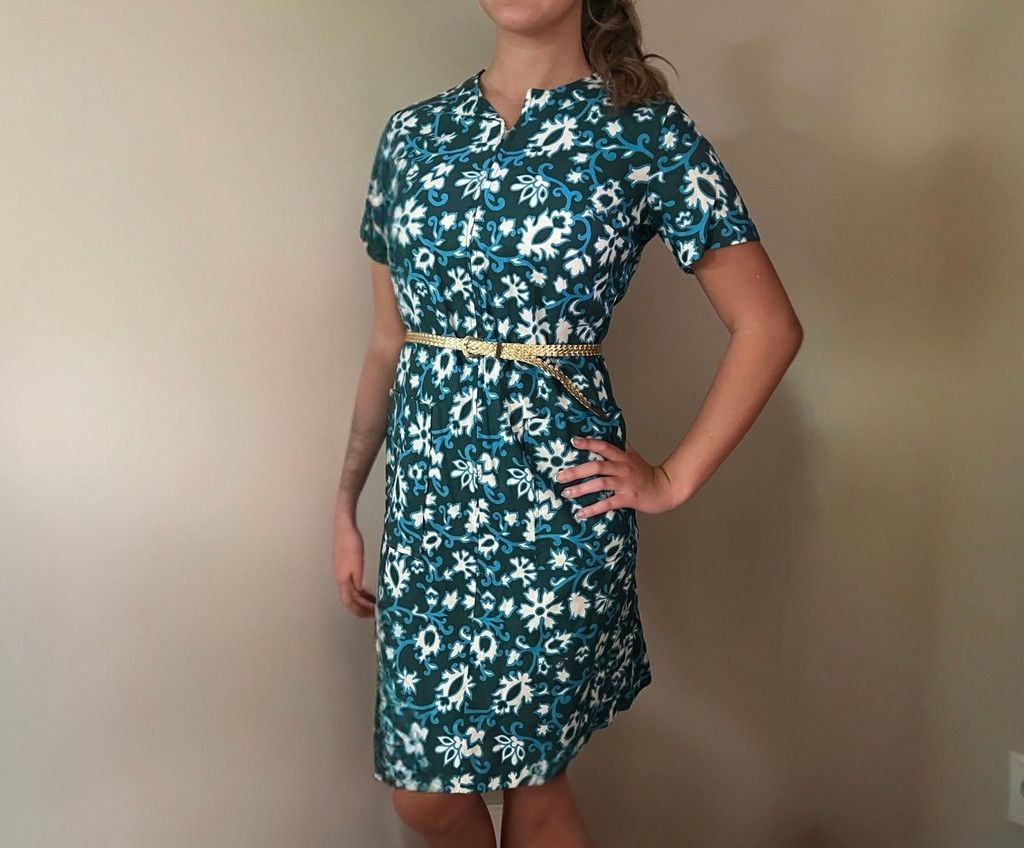 Vintage 1960s Deadstock Vintage Hawaiian Hula Tiki Shirt Dress Size XL / US 12-14 / IT 48-50 - 1 Thumbnail