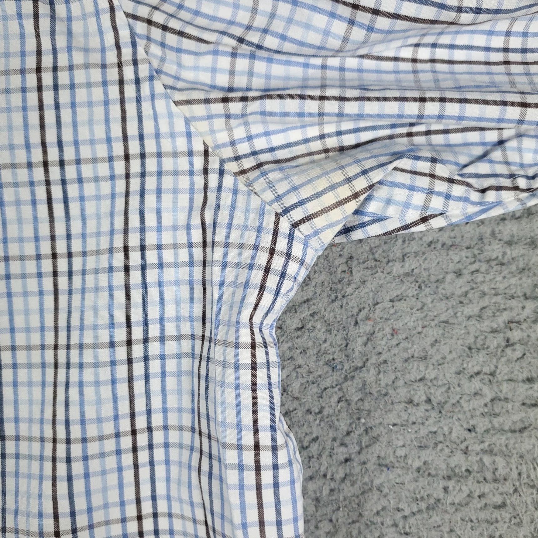 Banana Republic BANANA REPUBLIC Shirt Mens XL Blue Check Button-Up Long Sleeve Casual Classic Business Dress Shirt - Preppy American Style Mens XL Blue Size US XL / EU 56 / 4 - 4 Thumbnail