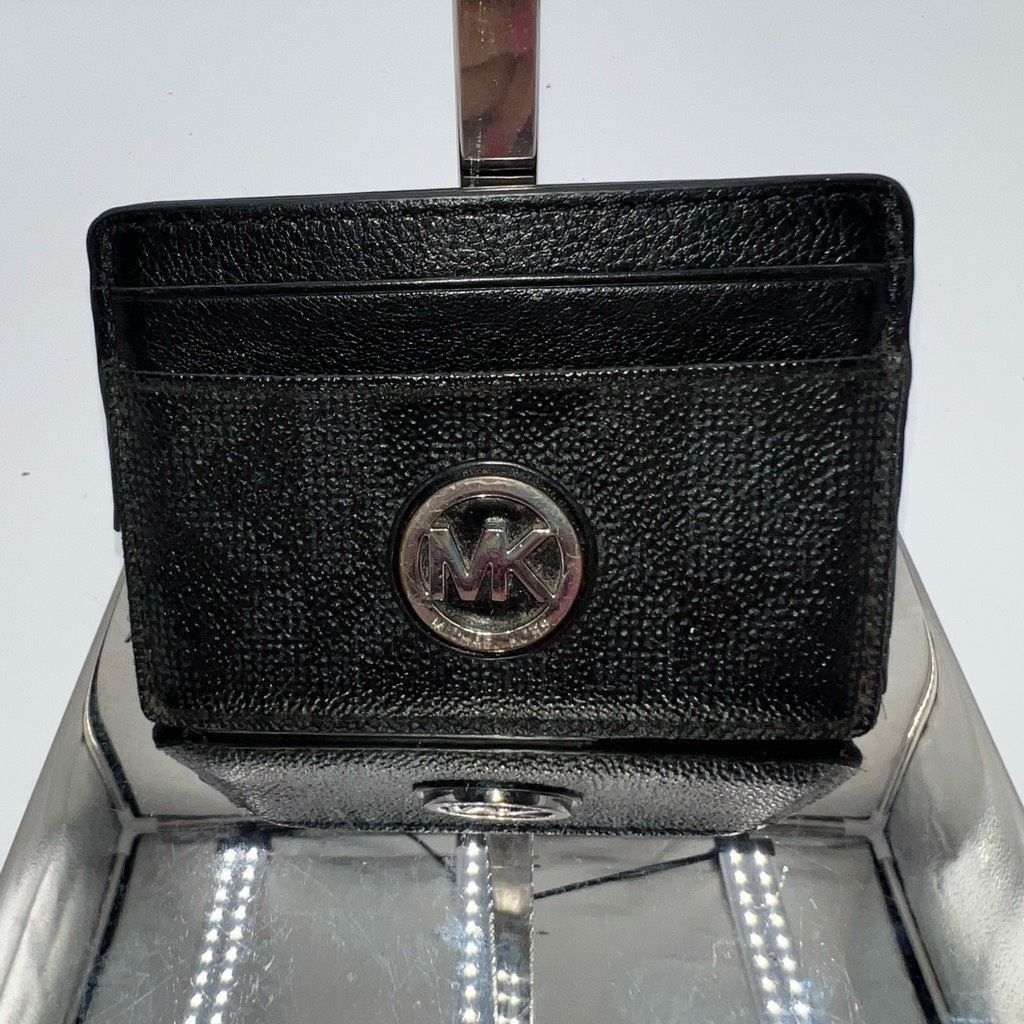 Michael Kors Michael Kors Black Leather Card Case Size ONE SIZE - 1 Thumbnail