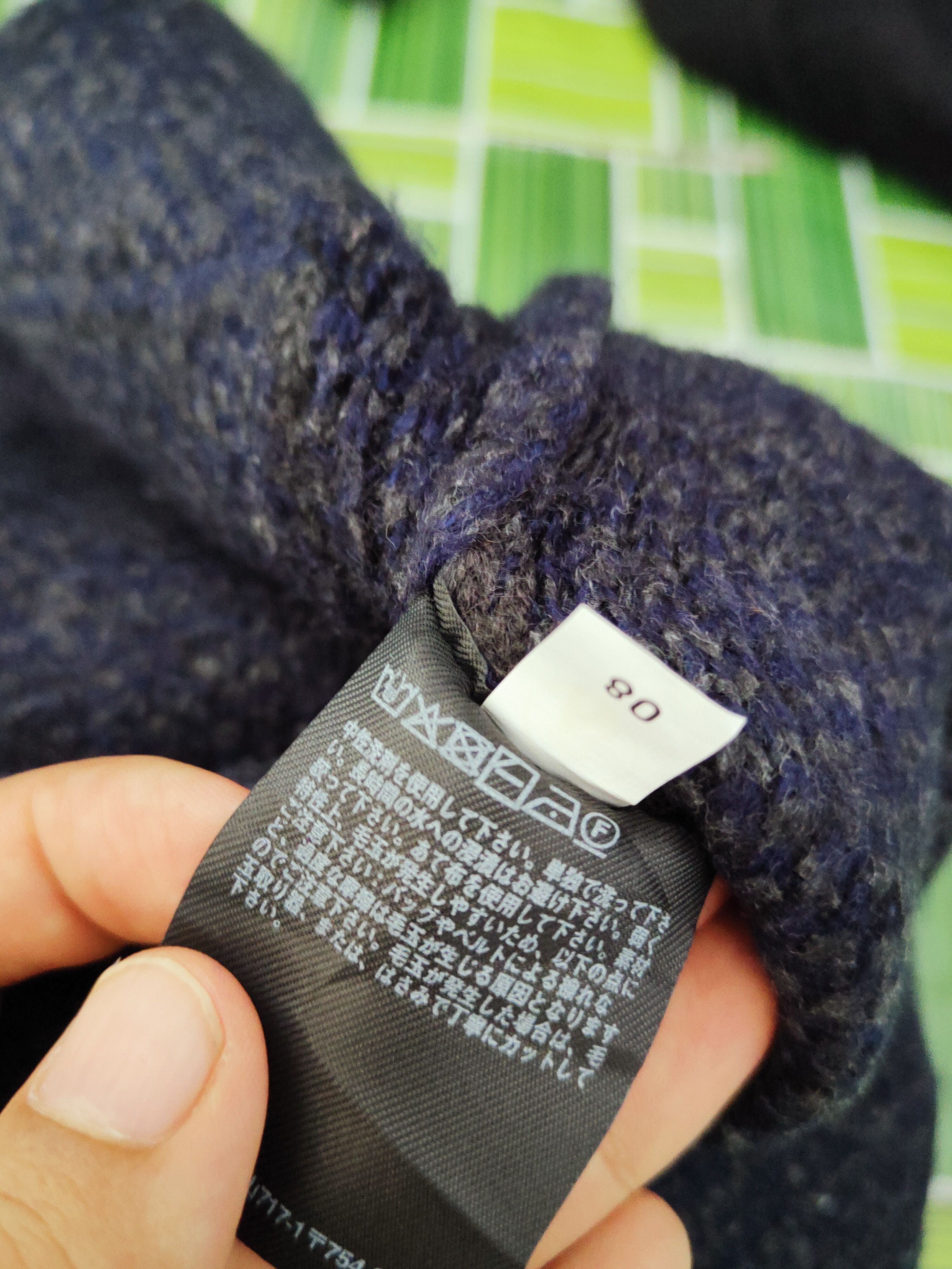 Japanese Brand Uniqlo Blue Black vintage Knitwear Cardigan #W058 Size S / US 4 / IT 40 - 10 Thumbnail