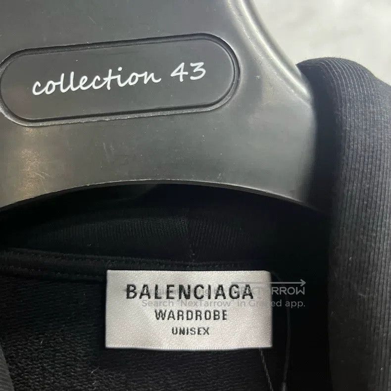 Balenciaga Balenciaga Black logo print hooded solid long sleeve Size US S / EU 44-46 / 1 - 2 Thumbnail