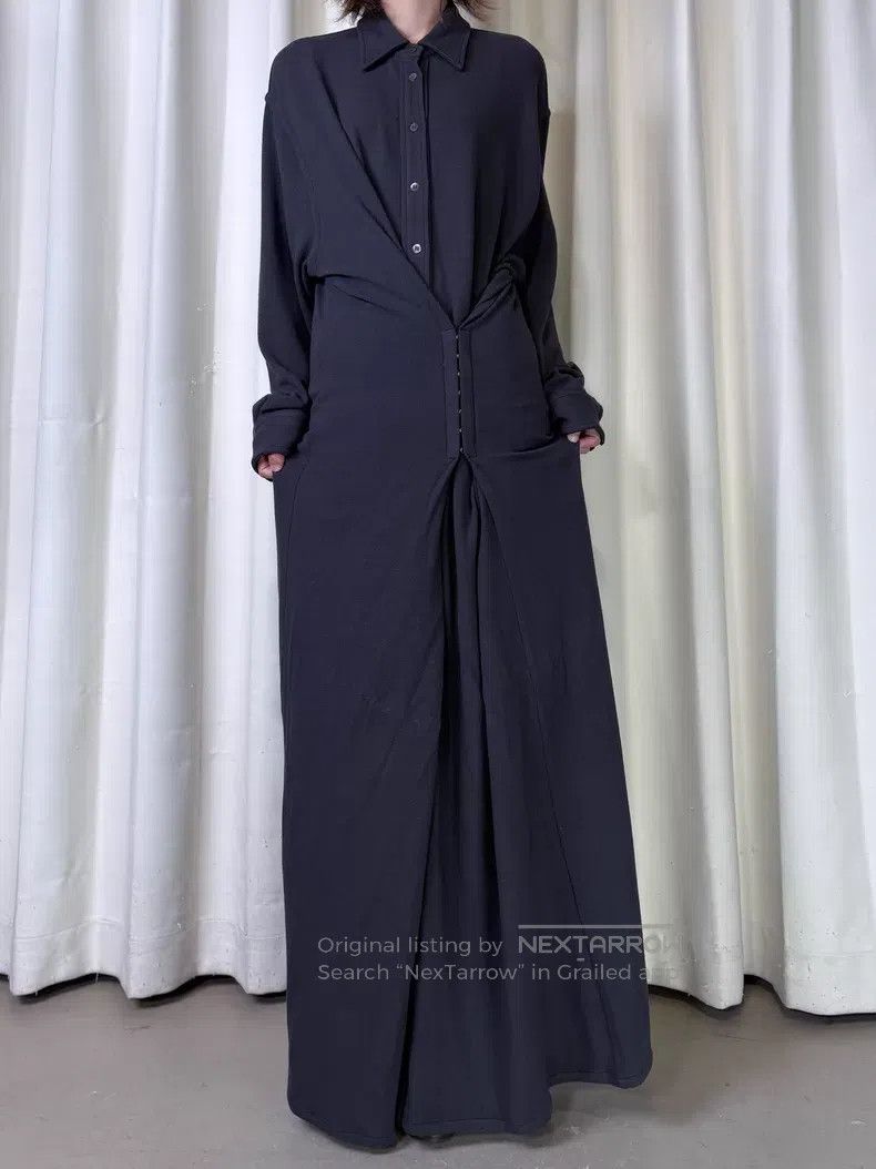 Y/Project Y/Project Dark avant-garde deconstructed collar shirt dres Size S / US 4 / IT 40 - 3 Thumbnail