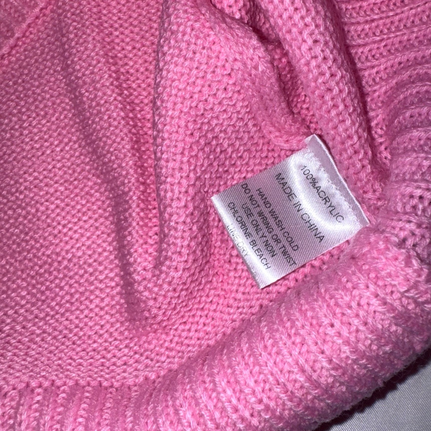 Vintage Pink Lily Sweater Shirt Womens Medium Pink Skull Knit Crew Neck Pullover Long Sleeve Size M / US 6-8 / IT 42-44 - 5 Thumbnail