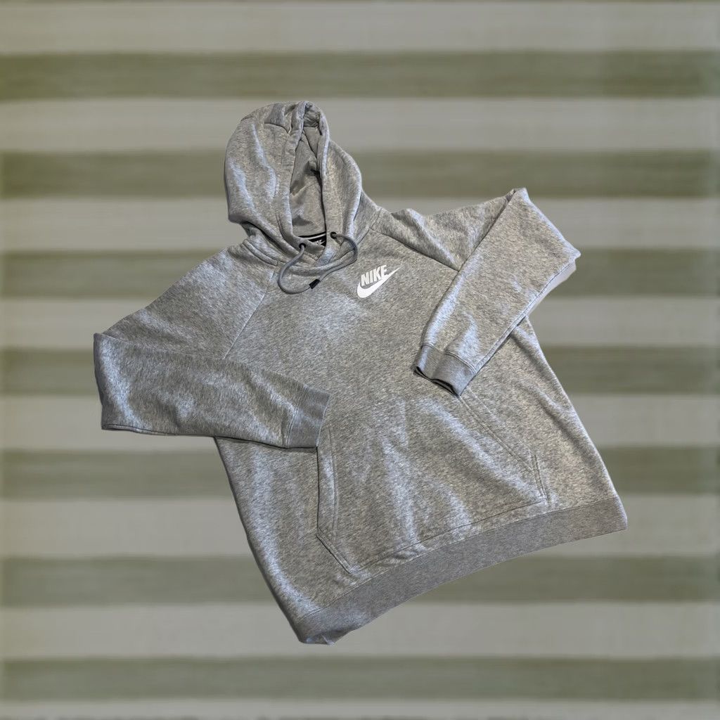 Nike VINTAGE Nike Hoodie Sweatshirt Shirt Pullover Size M Gray 90s Swoosh Black Label Mens Size US M / EU 48-50 / 2 - 1 Thumbnail