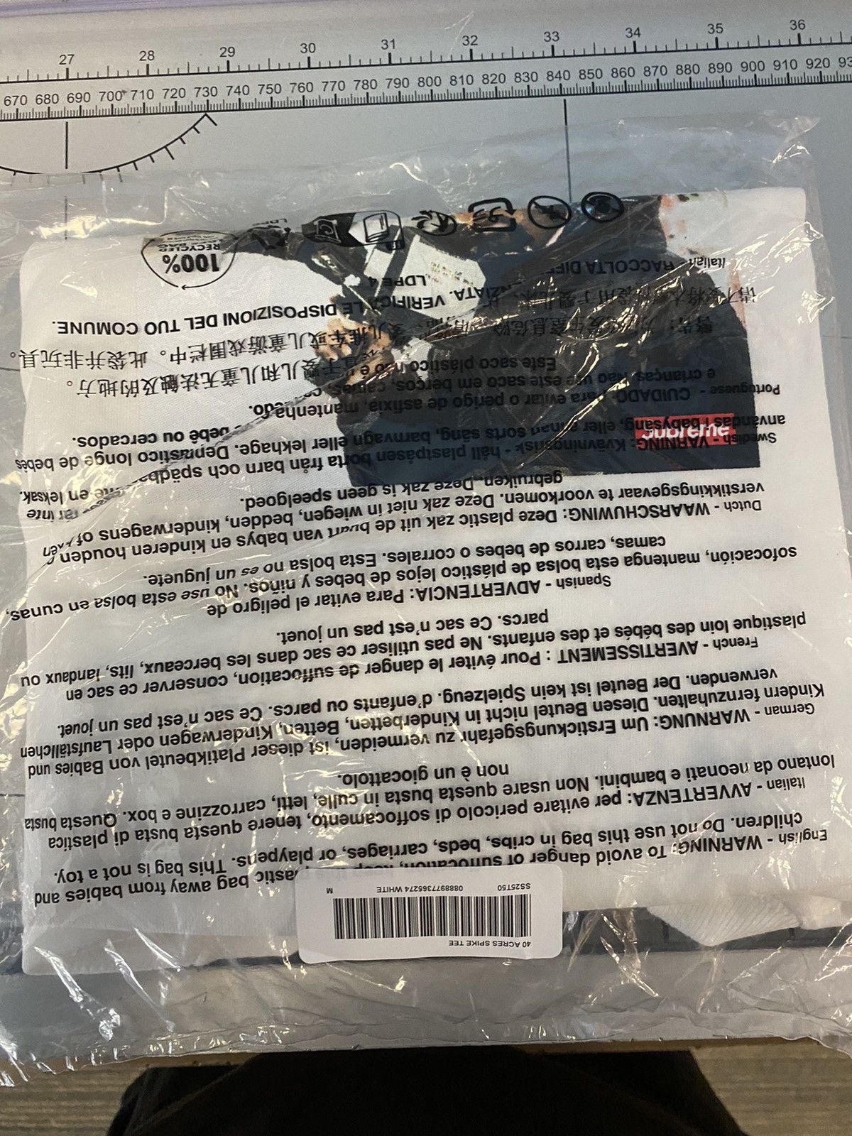 Supreme Supreme 40 Acres Spike Tee White Medium Size US M / EU 48-50 / 2 - 1 Thumbnail