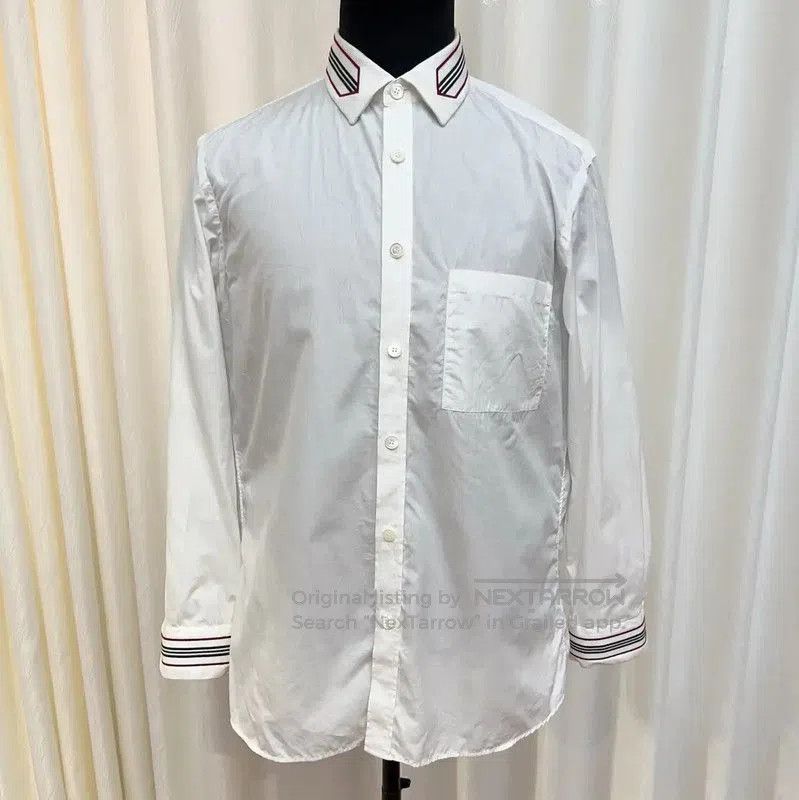 Burberry Burberry White Long Sleeve Men's Shirt. Size US L / EU 52-54 / 3 - 1 Thumbnail
