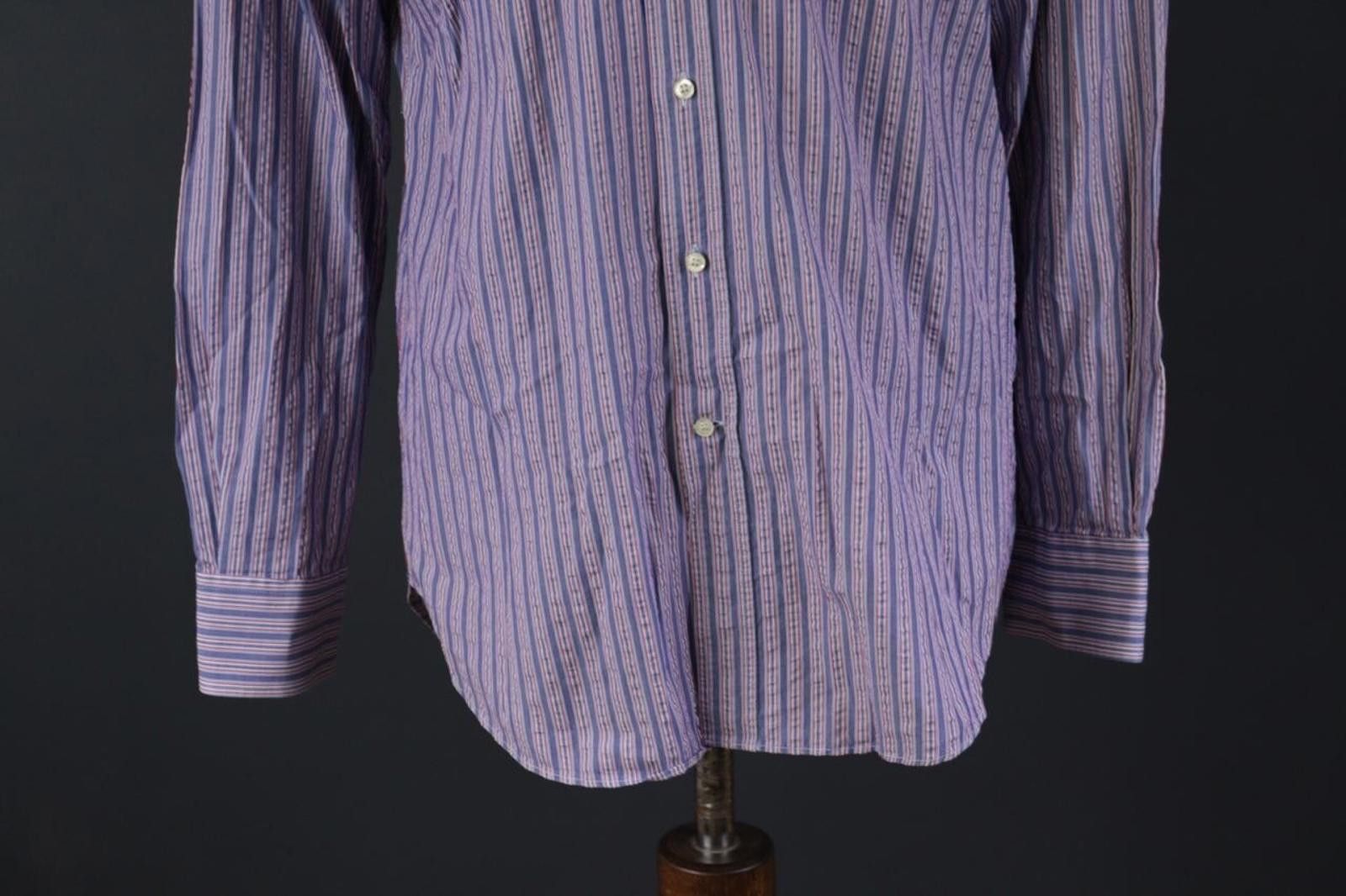 Etro Etro Milano Multicolor Striped Button Down Shirt Size 40 Size US M / EU 48-50 / 2 - 5 Thumbnail