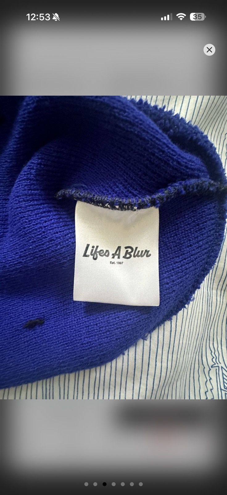 Lil Yachty × Nike LAB ( Life’s A Blur ) Blue Beanie Size ONE SIZE - 5 Thumbnail