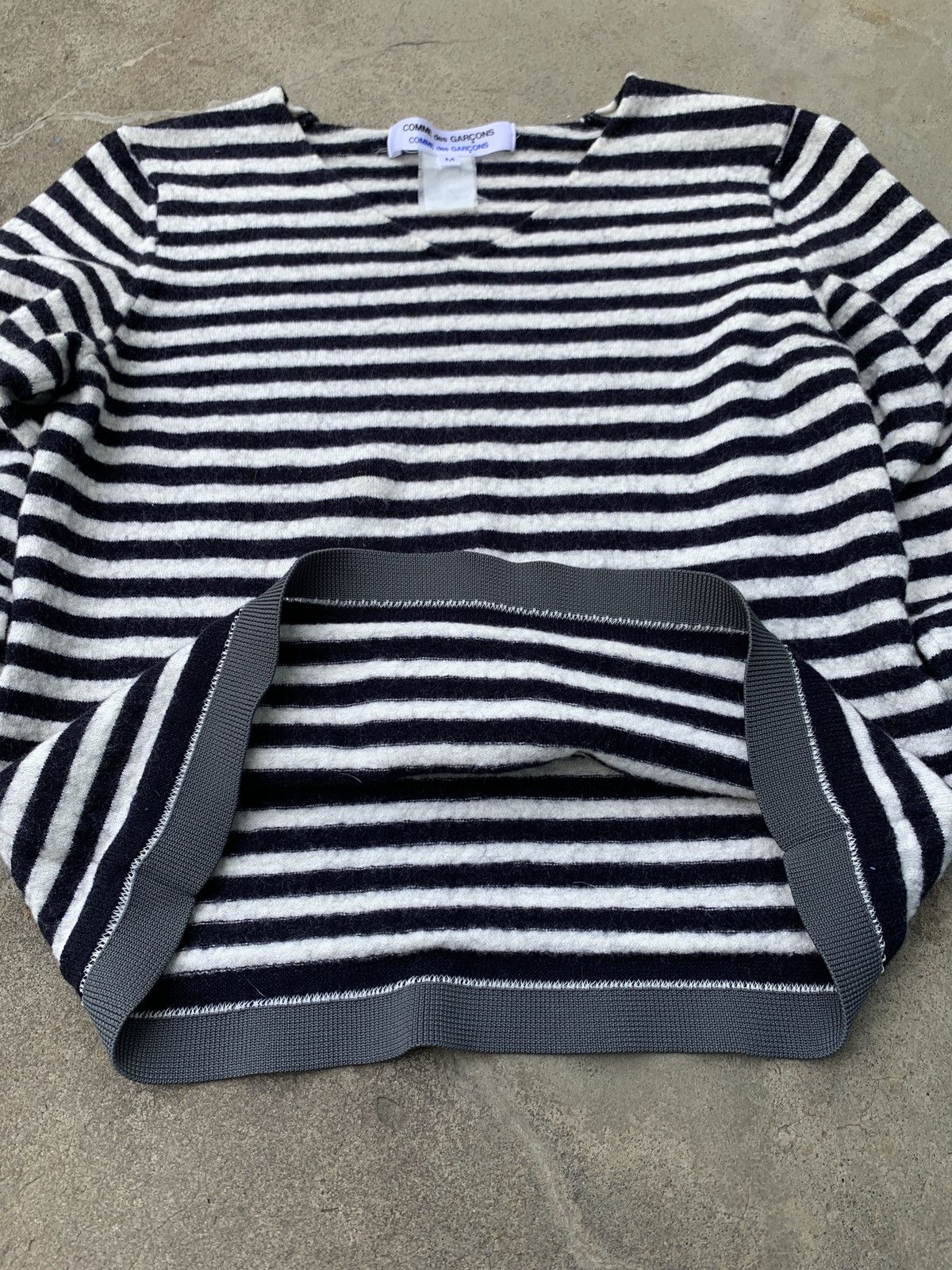 Comme des Garcons Archive Comme des Garcons Striped Wool Crop Sweater Size M / US 6-8 / IT 42-44 - 13 Thumbnail