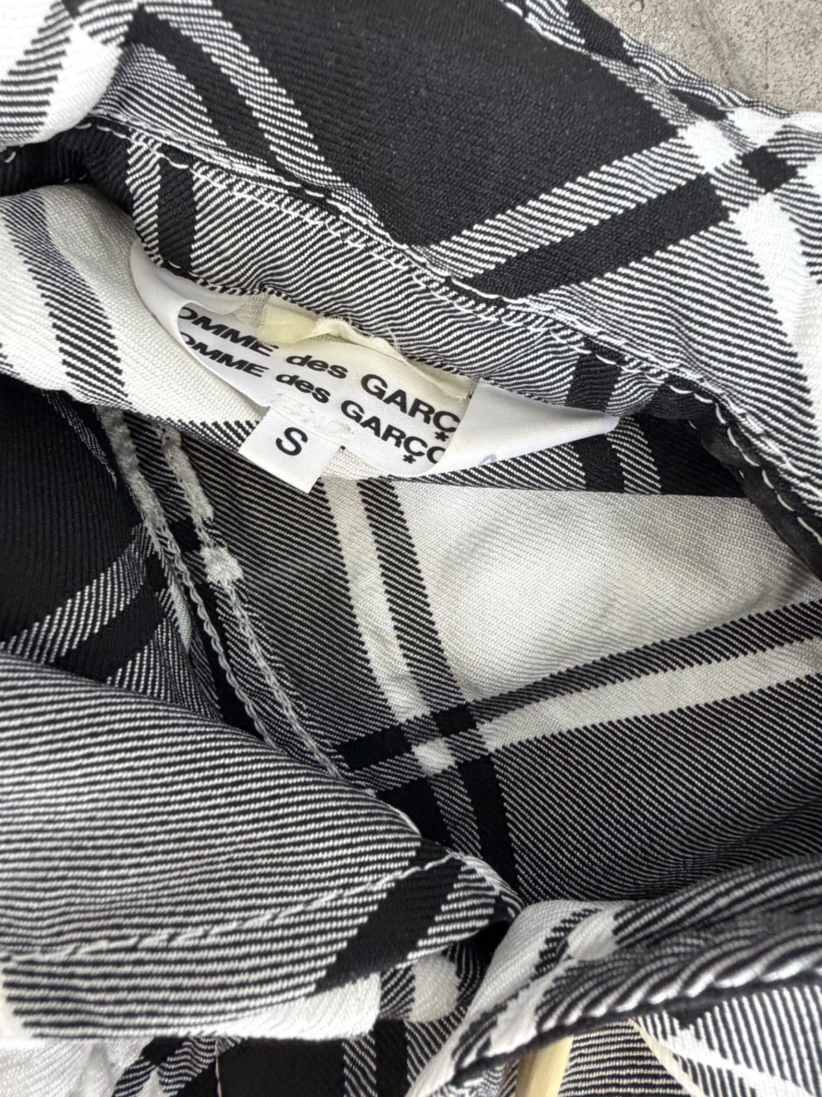 Comme des Garcons COMME des GARÇONS plaid blazer / shirt jacket Size S / US 4 / IT 40 - 5 Thumbnail