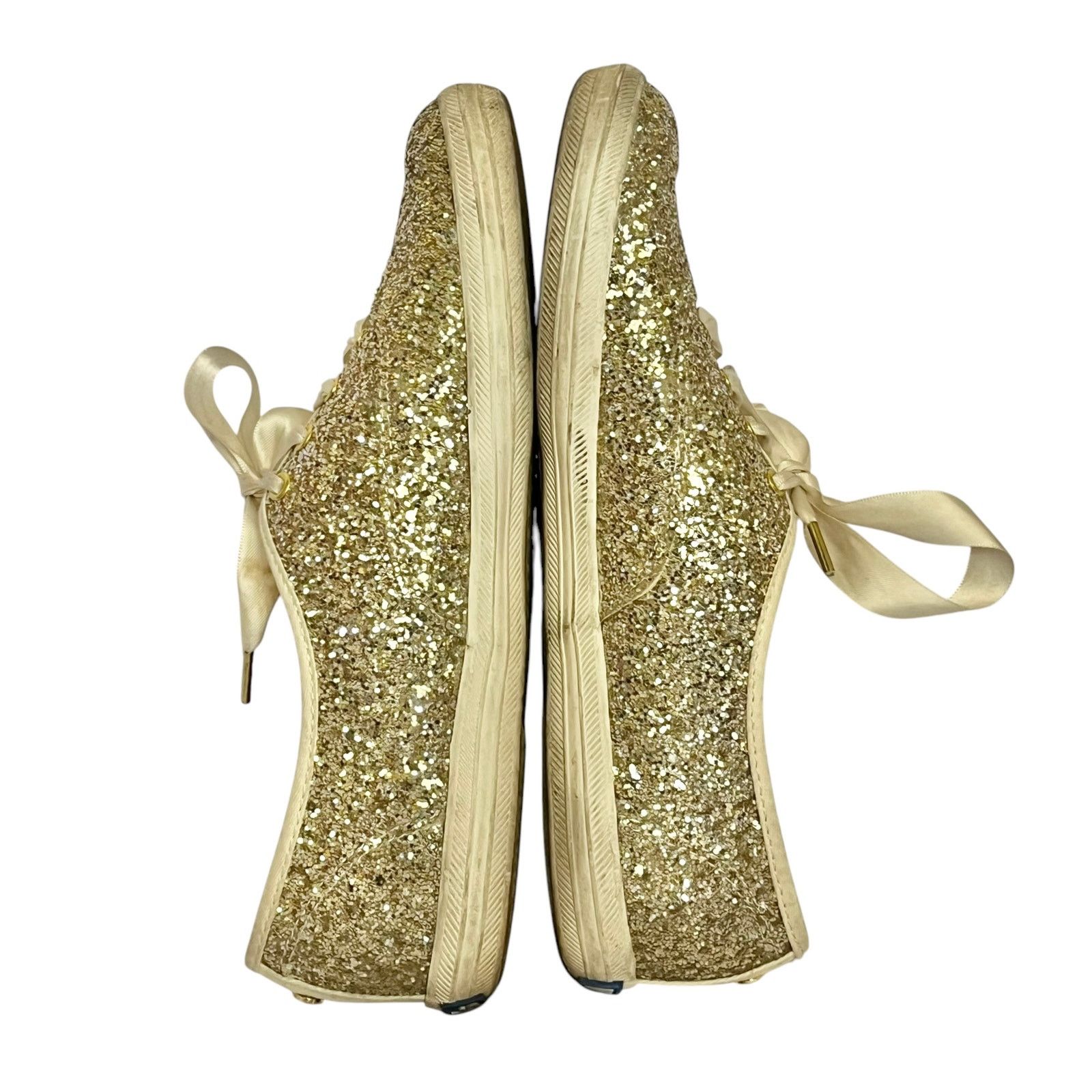 Kate Spade Kate Spade x Keds Champion Gold Glitter Low-Top Sneakers Size US 6 / IT 36 - 8 Thumbnail
