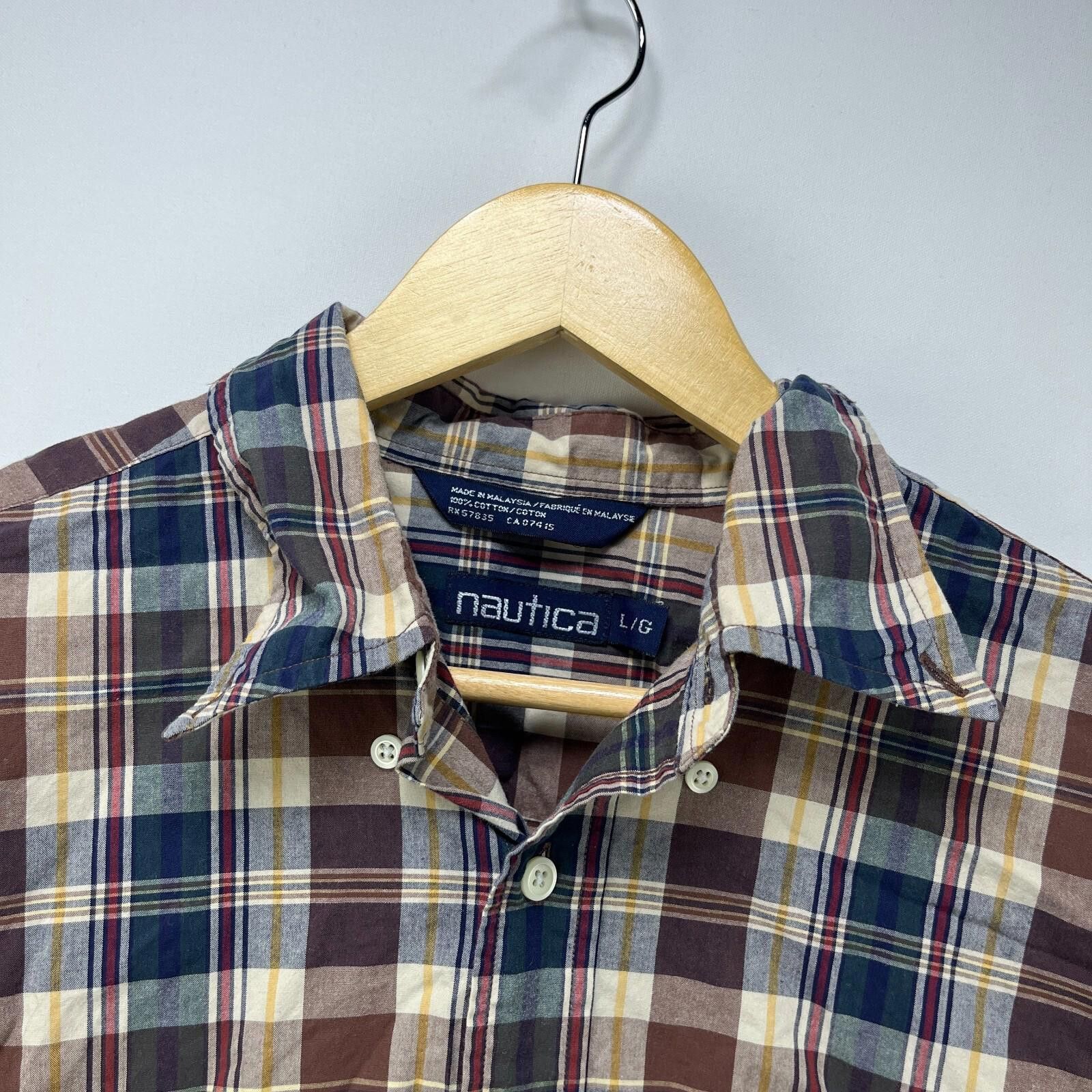Nautica Vintage 90s Nautica Button Up Shirt Sailboat Large Plaid Size US L / EU 52-54 / 3 - 5 Thumbnail