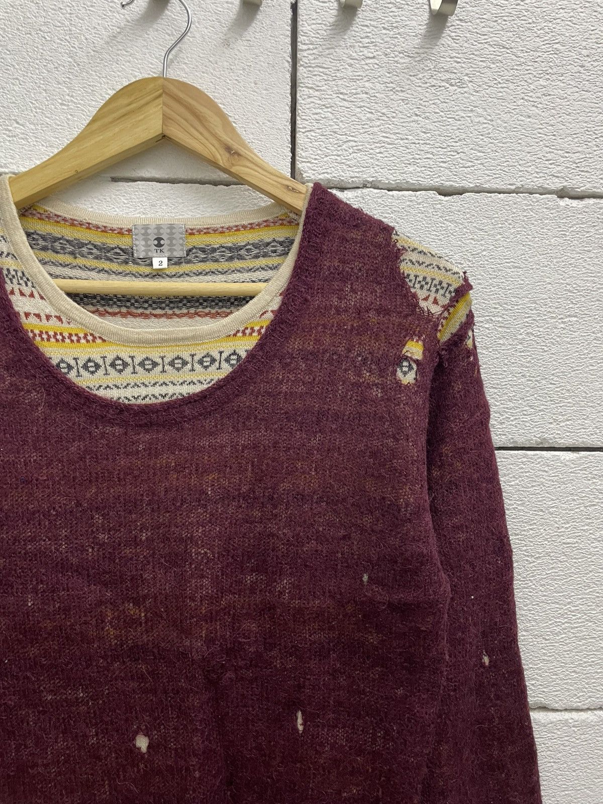 Takeo Kikuchi Vintage Distressed Punk Seditionary 2 layer Longsleeve Tee Size M / US 6-8 / IT 42-44 - 4 Thumbnail