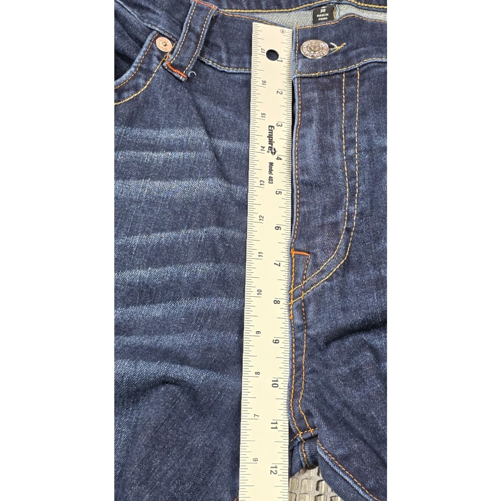 True Religion True Religion Jeans Men 40 Relaxed Straight Mid Rise Blue Denim 5-Pocket - Ricky - 40x34 (Vintage No) Size US 40 / EU 56 - 7 Thumbnail
