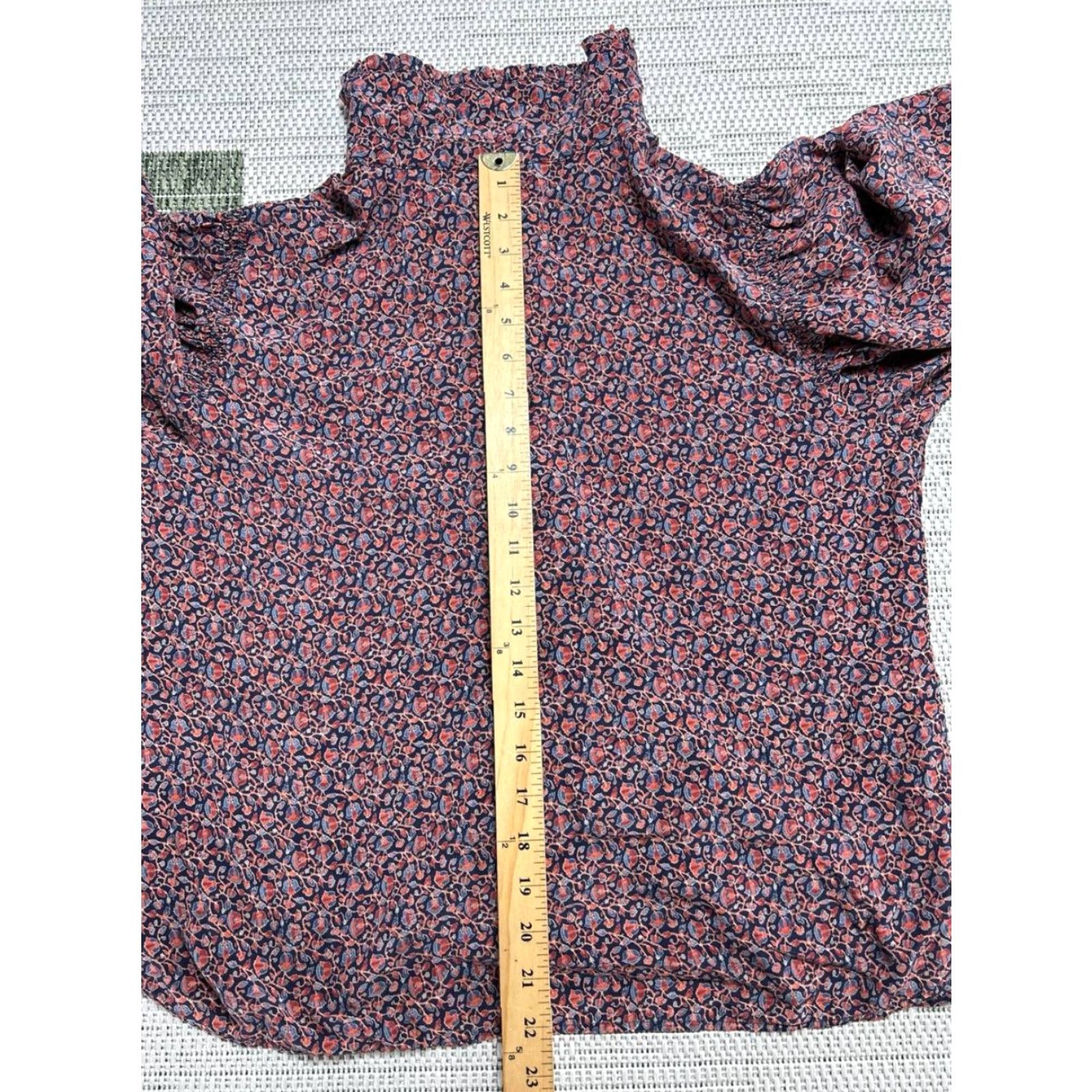 Rebecca Taylor Rebecca Taylor Blouse Womens 14 Multicolor Floral Silk Collared Shirt Size XL / US 12-14 / IT 48-50 - 5 Thumbnail