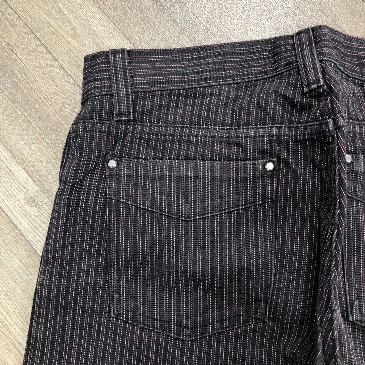 If Six Was Nine 1990s Fiorucci Safety Stripped Baggy Lgb Y2K Flared Jeans Size US 30 / EU 46 - 13 Thumbnail