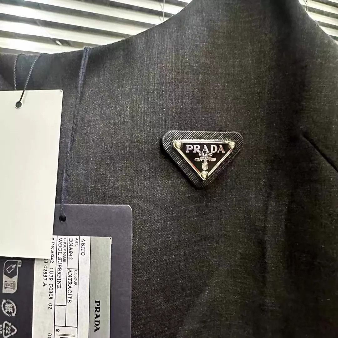 Prada Prada Metal Triangle Logo Dress 38 New With Tags Size XS / US 0-2 / IT 36-38 - 3 Thumbnail