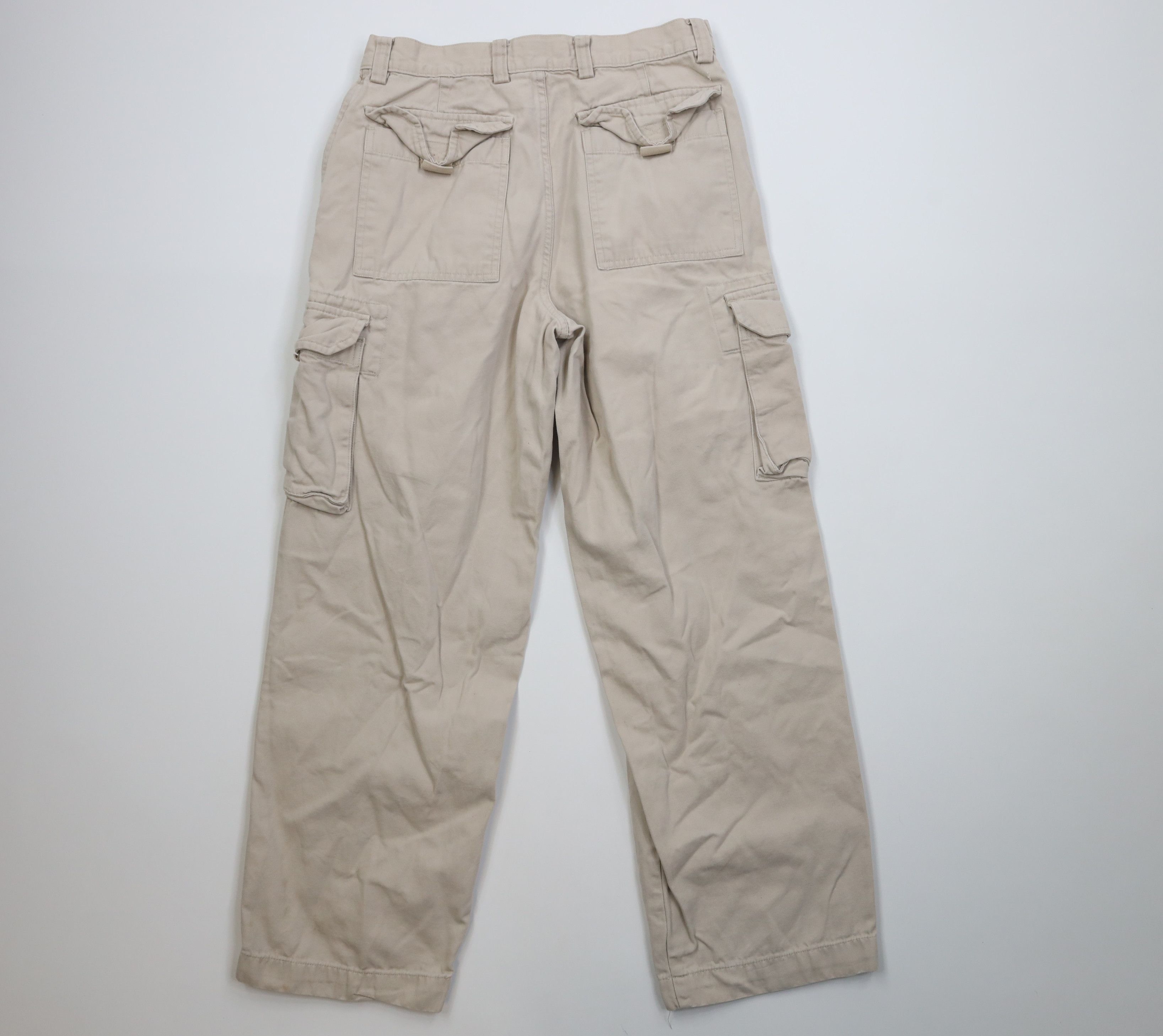 Gap Vintage Y2K 2001 Gap Canvas Wide Leg Cargo Pants Stone Size US 30 / EU 46 - 10 Thumbnail