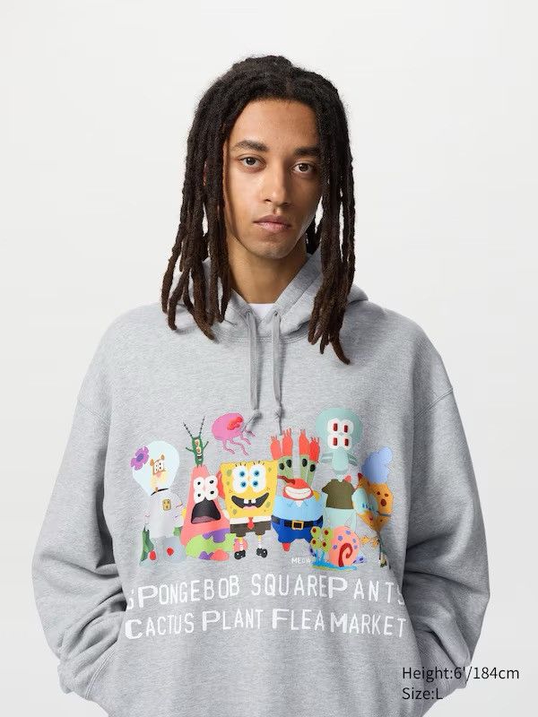 Cactus Plant Flea Market × Uniqlo CPFM x SpongeBob Uniqlo hoodie Size US M / EU 48-50 / 2 - 1 Thumbnail