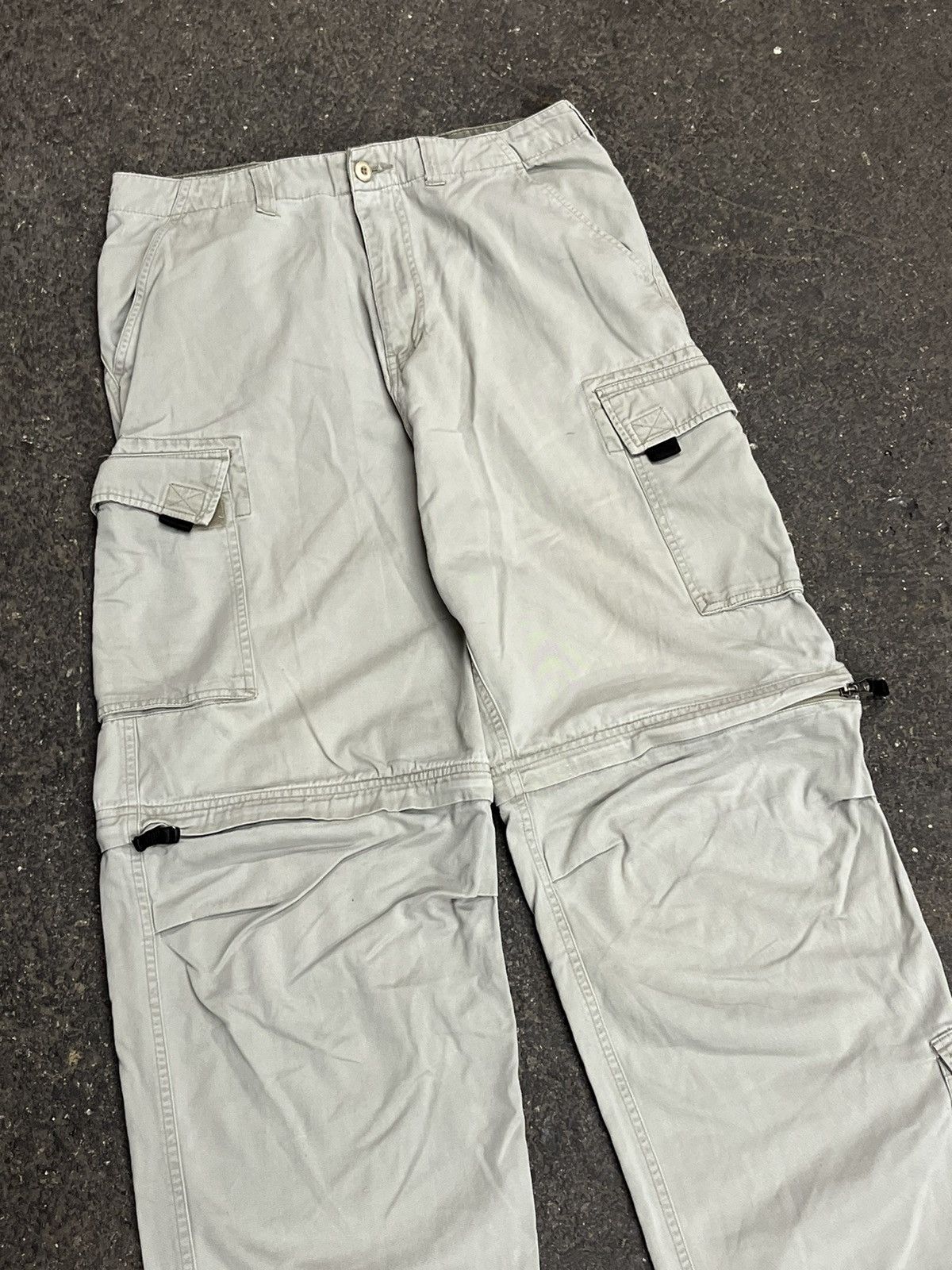 Vintage Y2k baggy fit multi pocket tactical cargo pants wide leg Size US 32 / EU 48 - 3 Thumbnail
